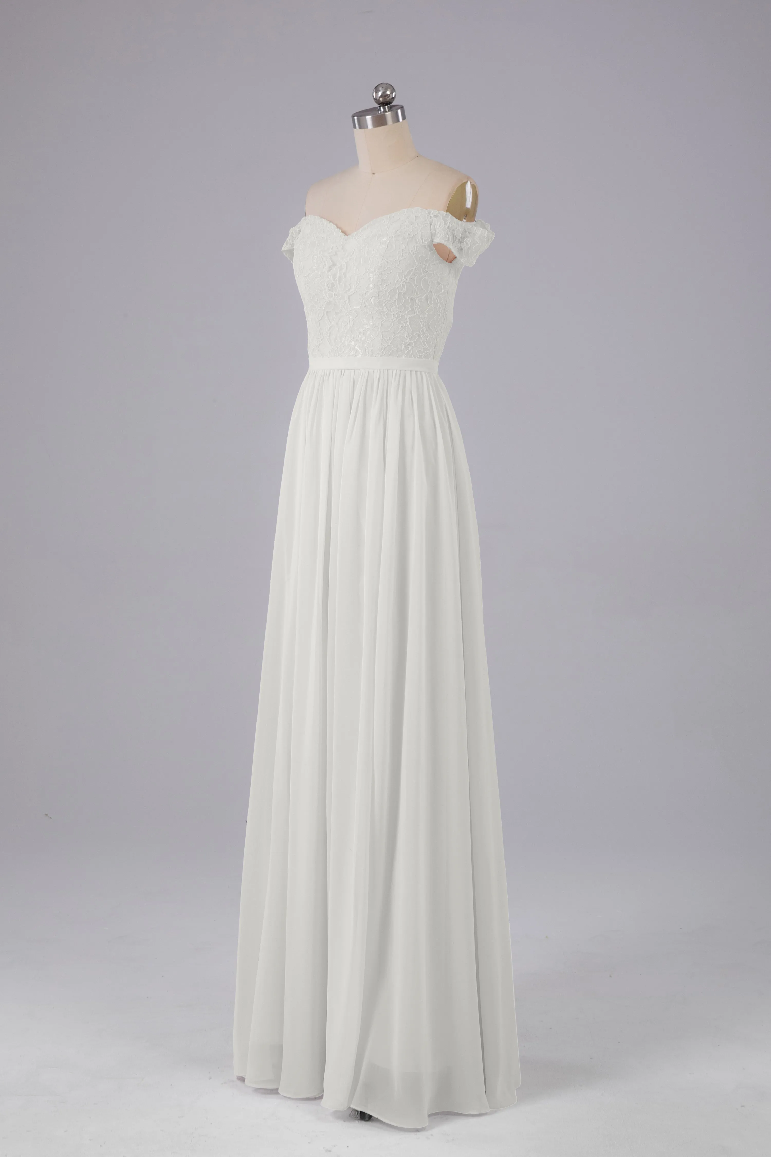 Off The Shoulder Long Bridesmaid Dresses
