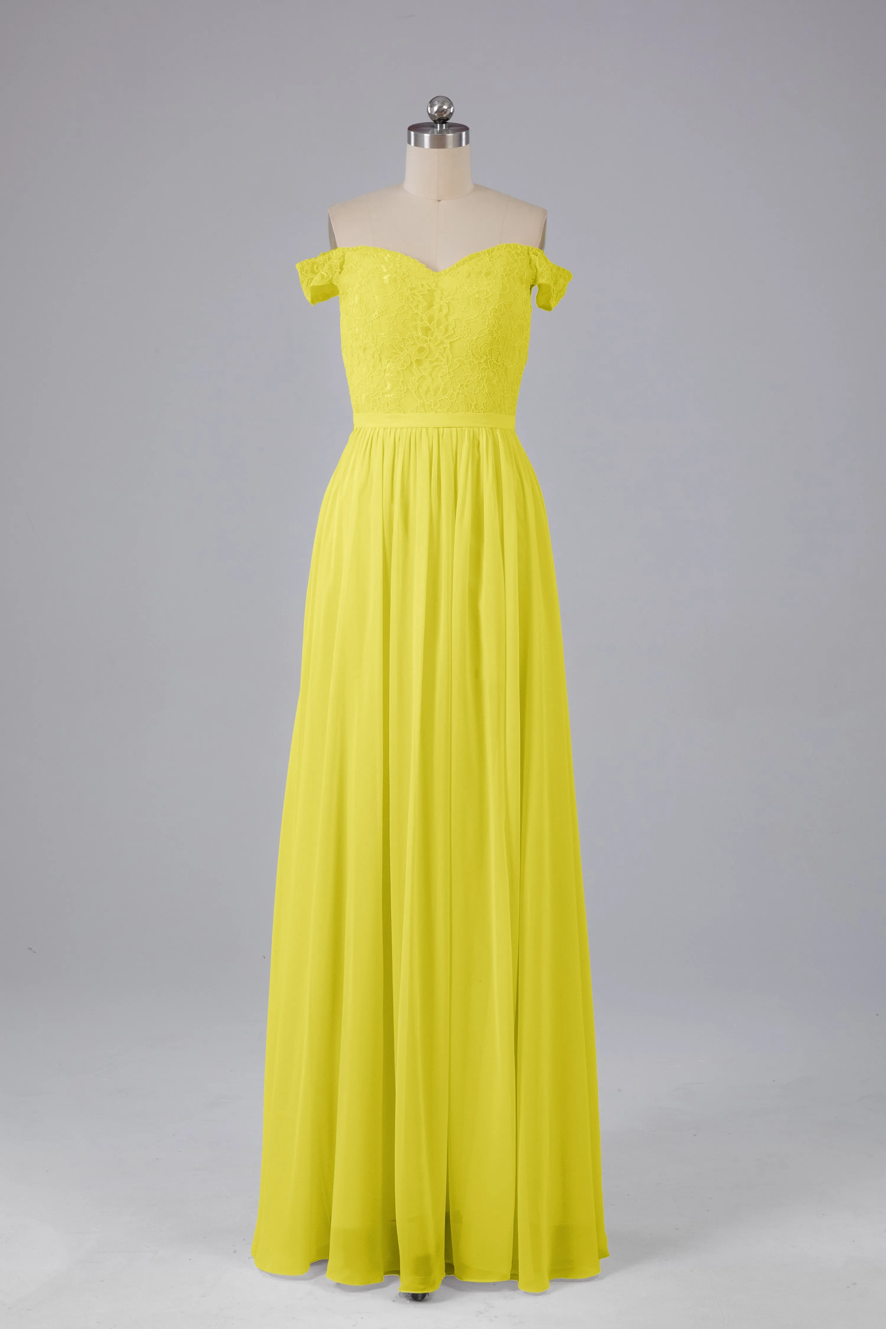 Off The Shoulder Long Bridesmaid Dresses