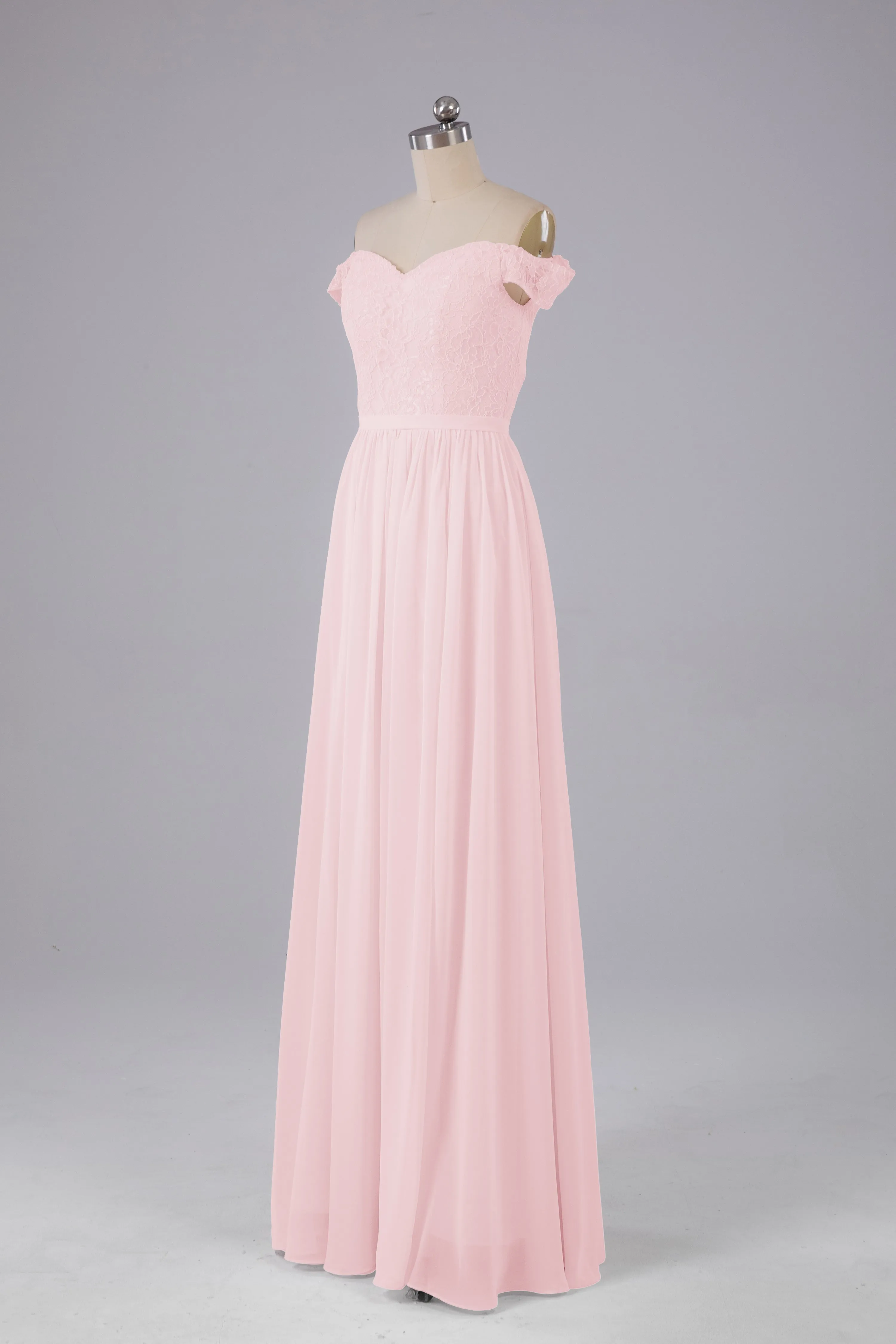 Off The Shoulder Long Bridesmaid Dresses