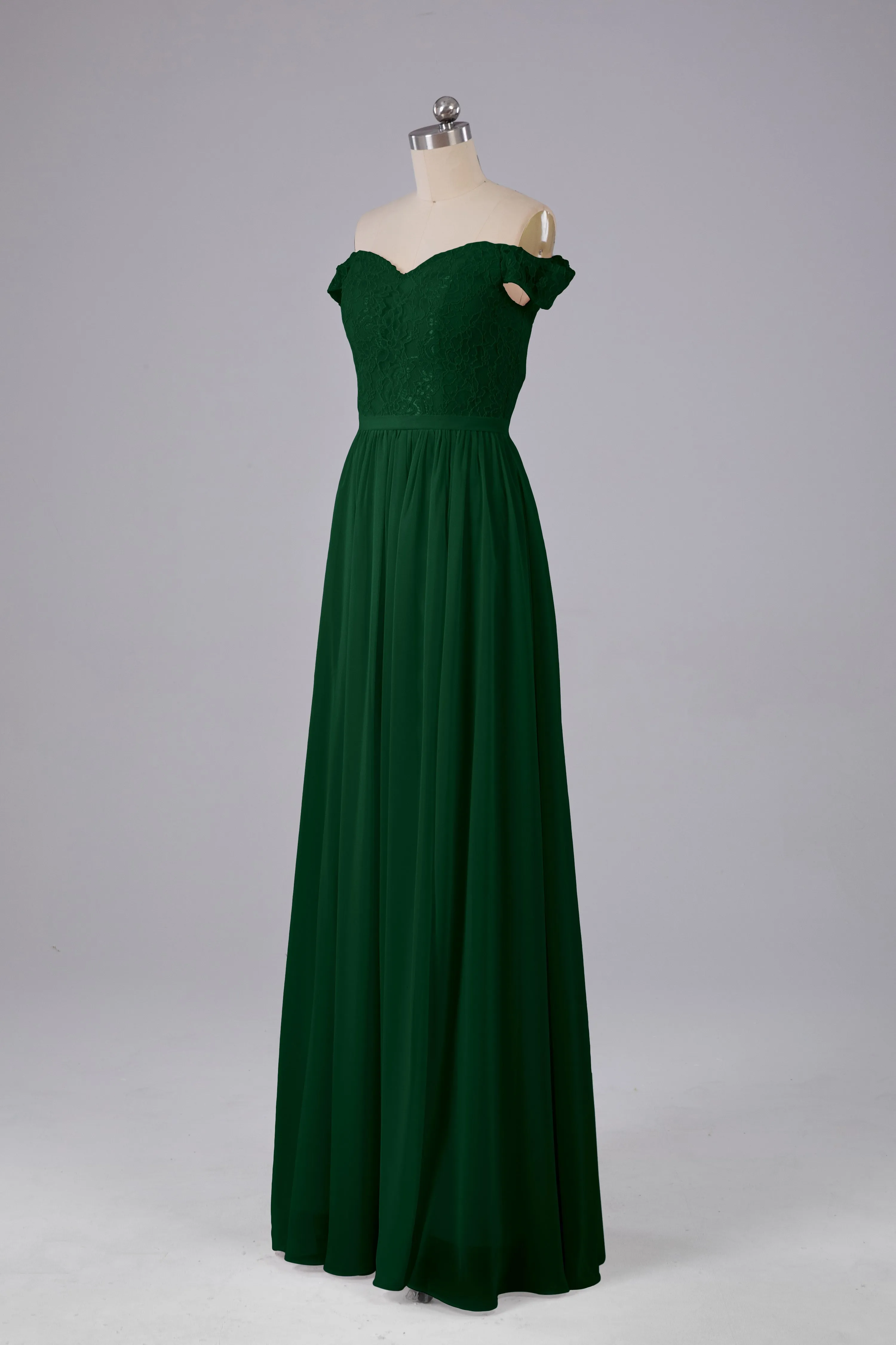 Off The Shoulder Long Bridesmaid Dresses