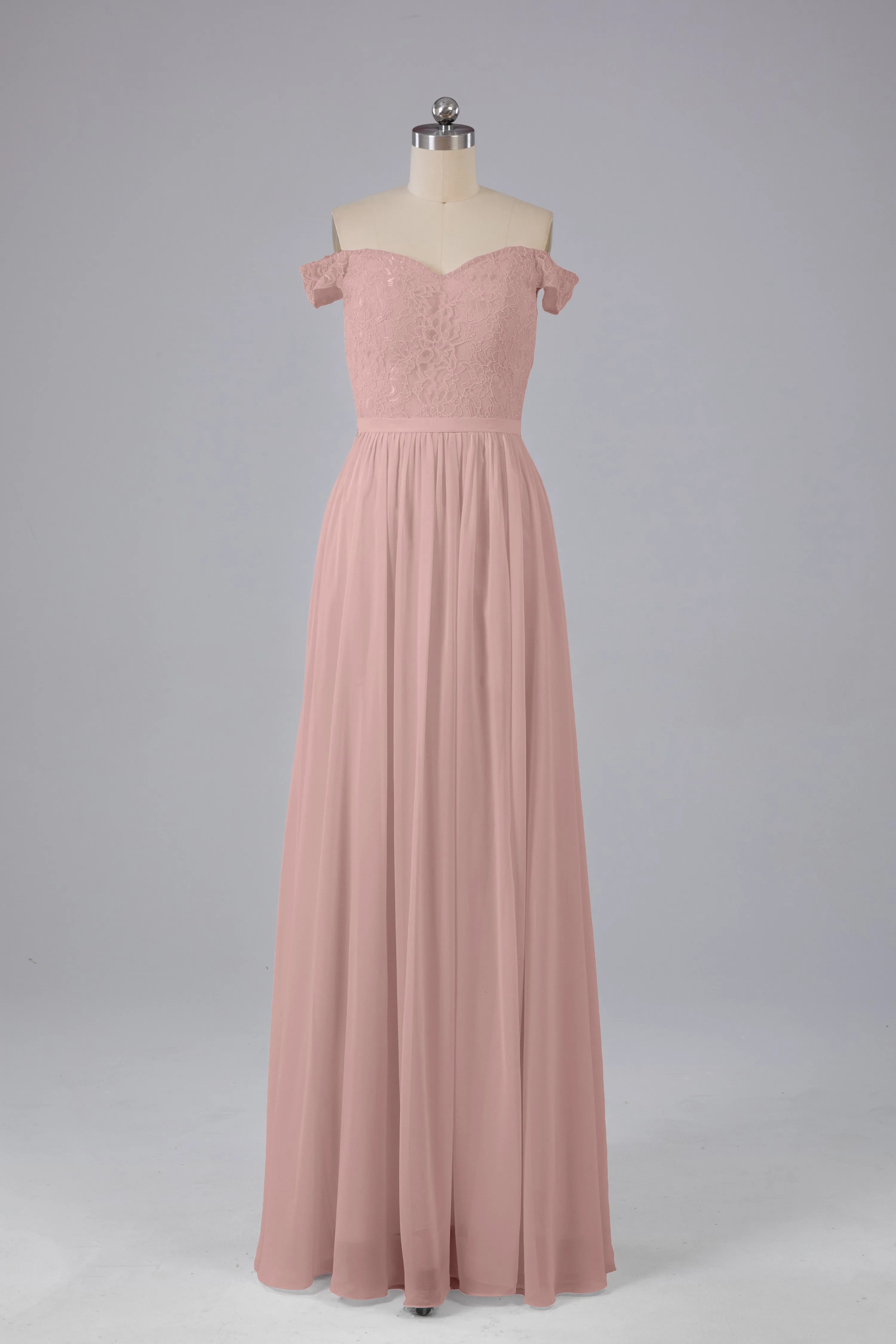 Off The Shoulder Long Bridesmaid Dresses
