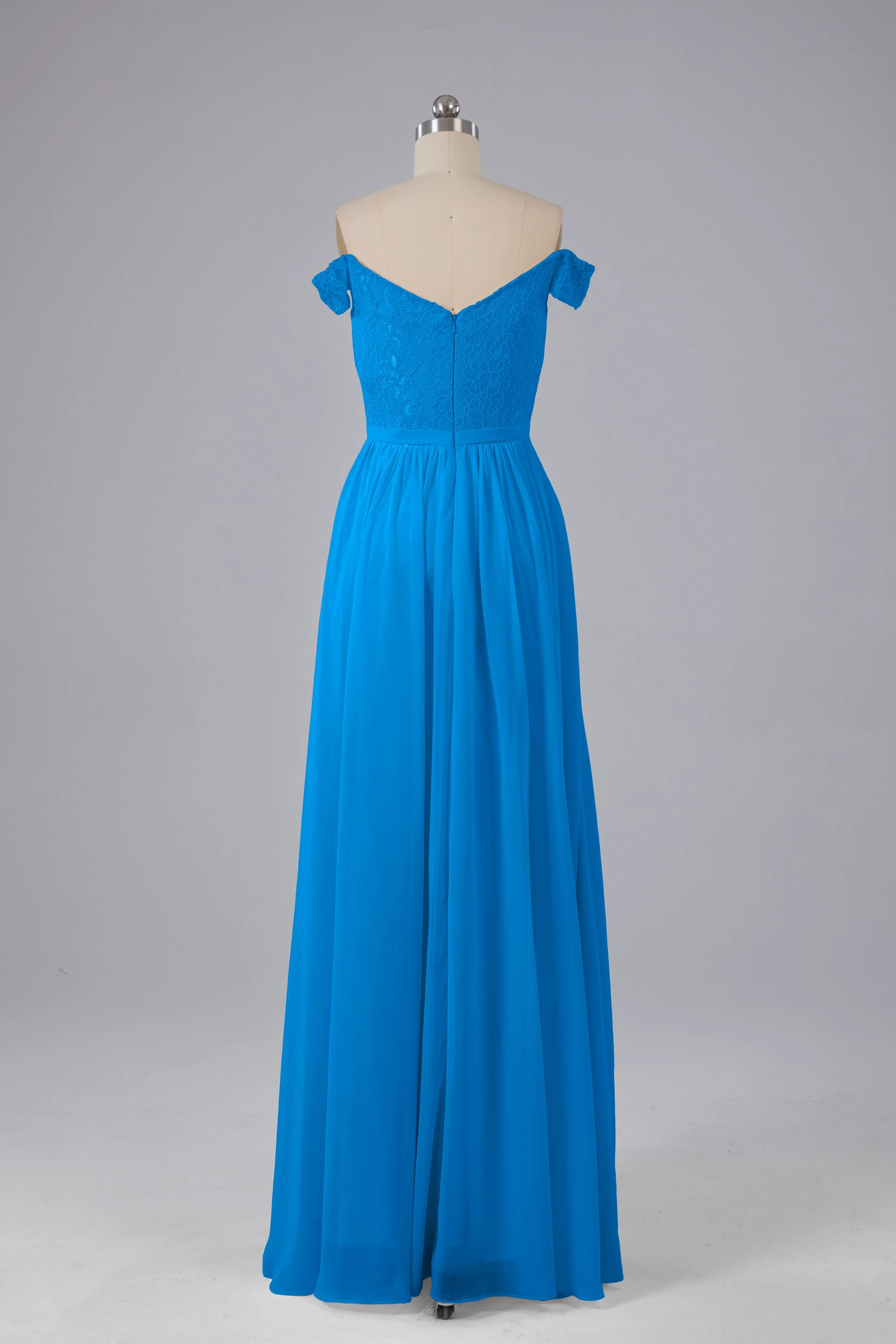 Off The Shoulder Long Bridesmaid Dresses