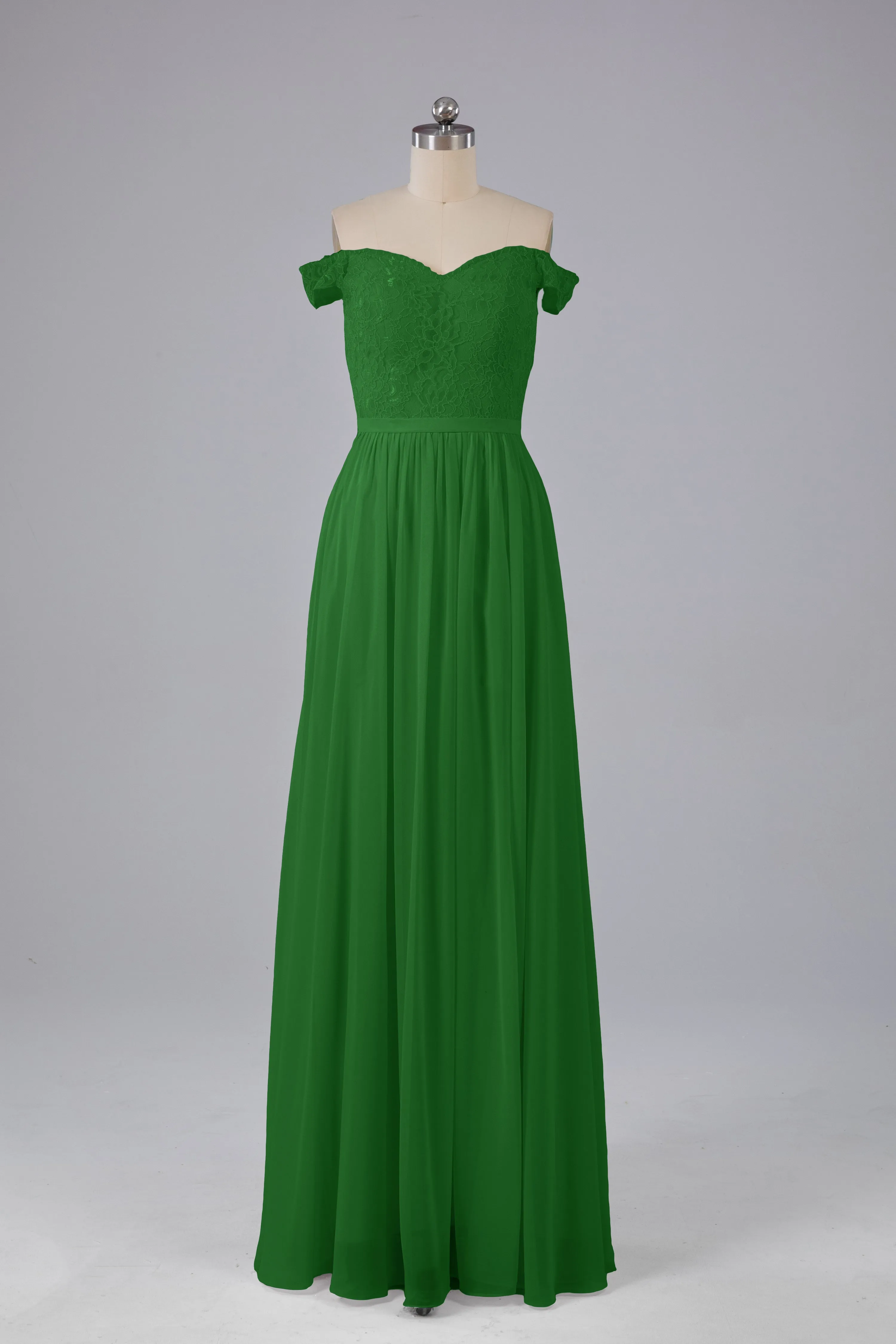 Off The Shoulder Long Bridesmaid Dresses