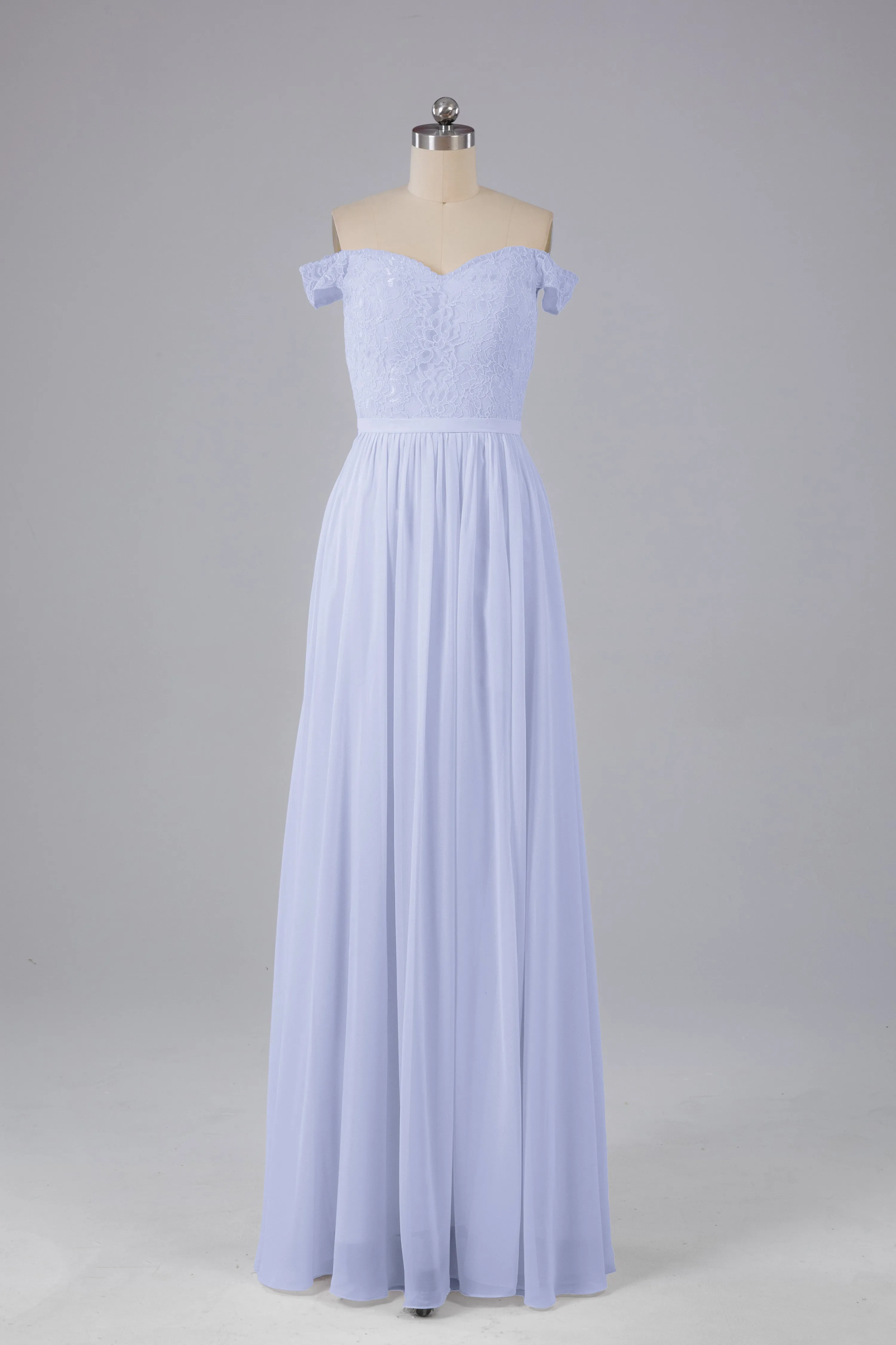 Off The Shoulder Long Bridesmaid Dresses
