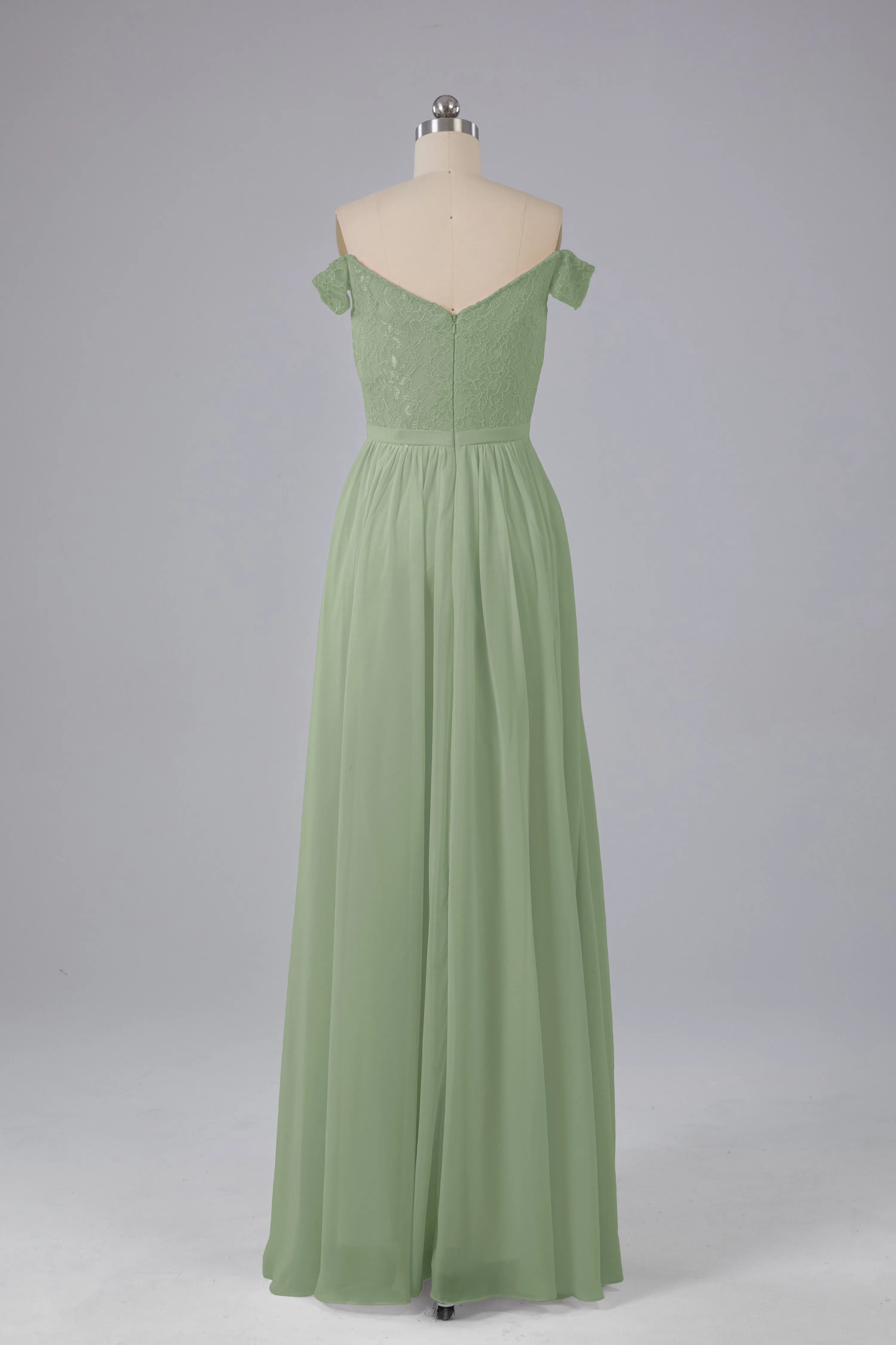 Off The Shoulder Long Bridesmaid Dresses