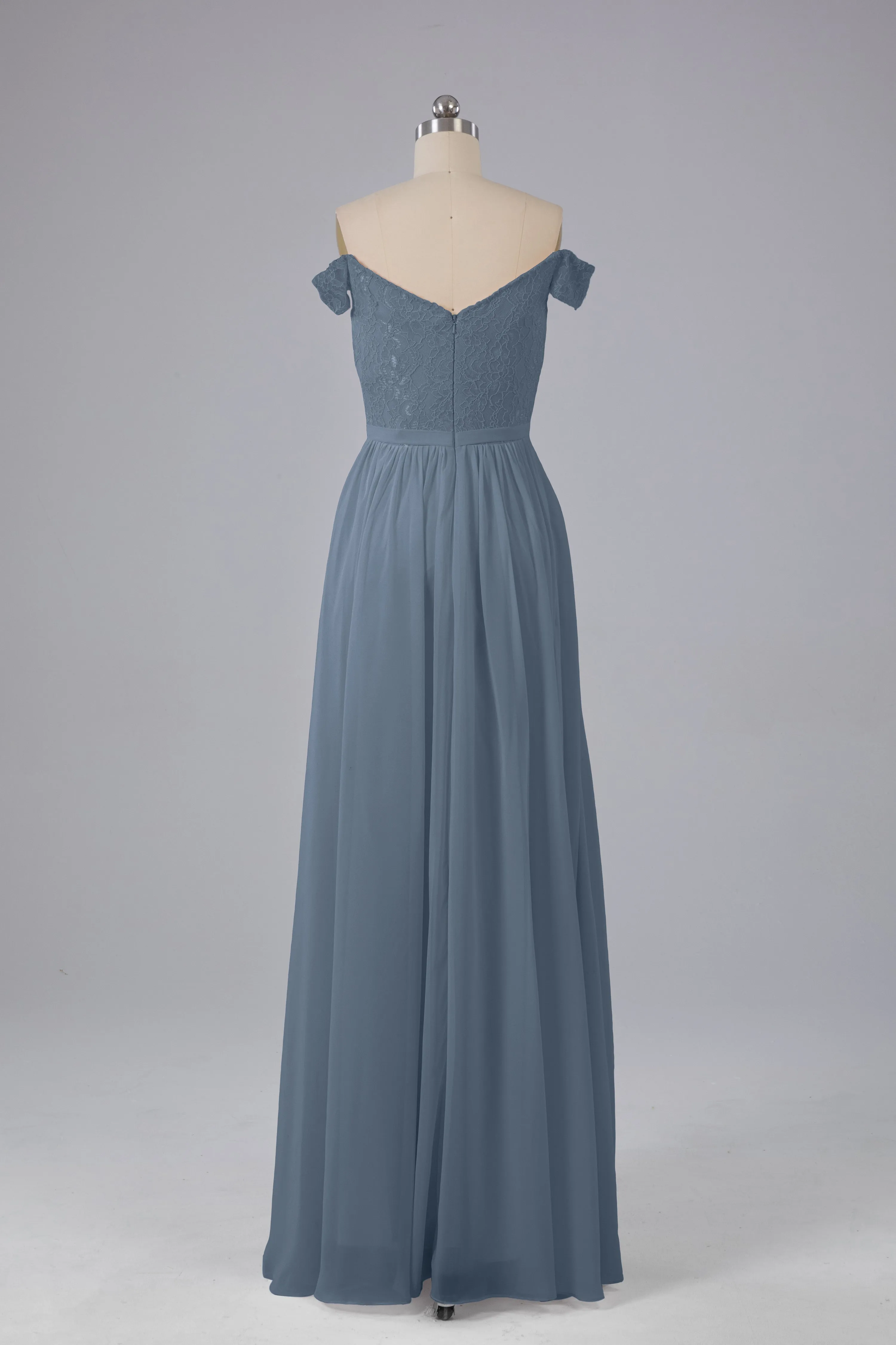 Off The Shoulder Long Bridesmaid Dresses