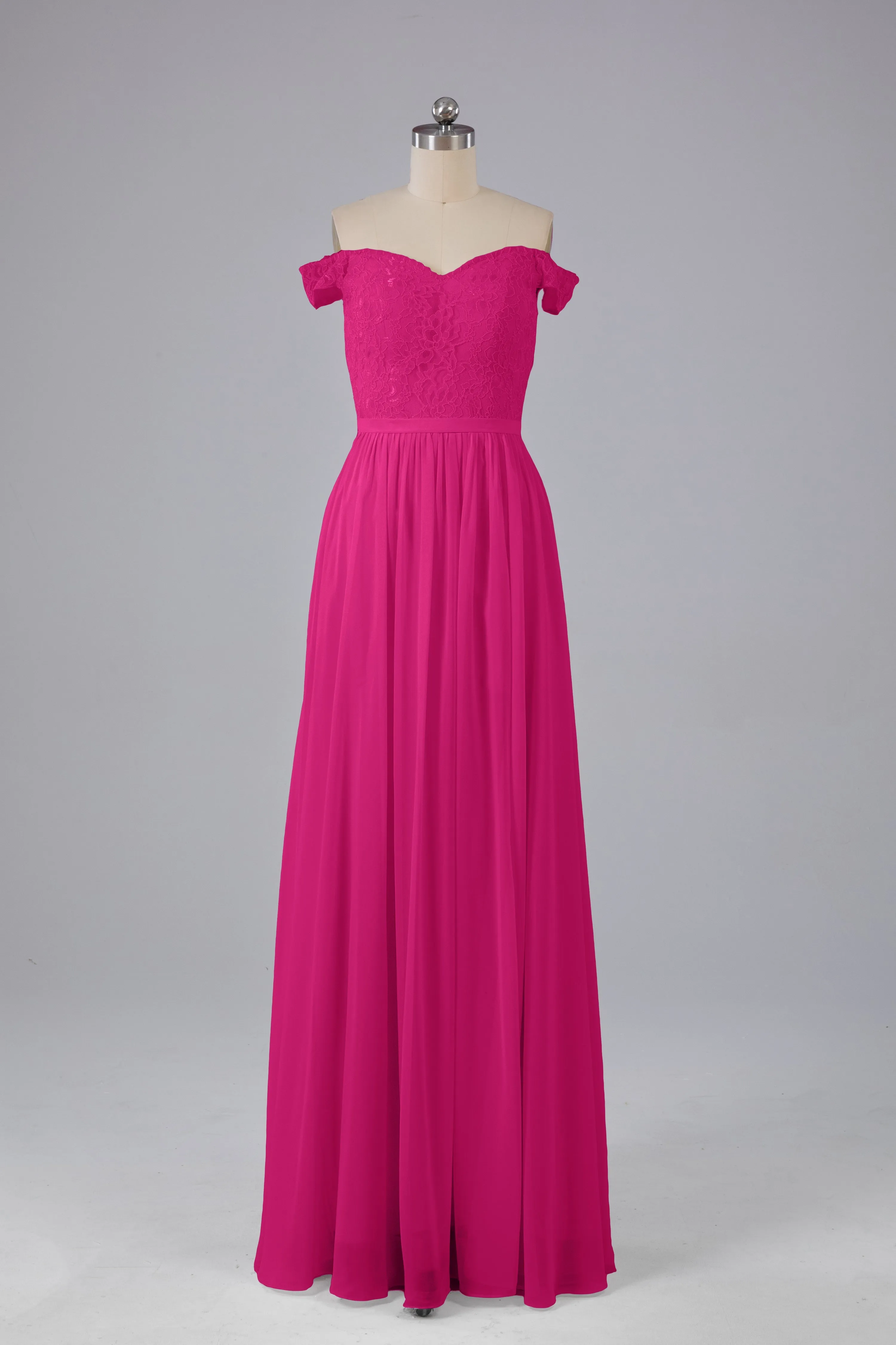 Off The Shoulder Long Bridesmaid Dresses