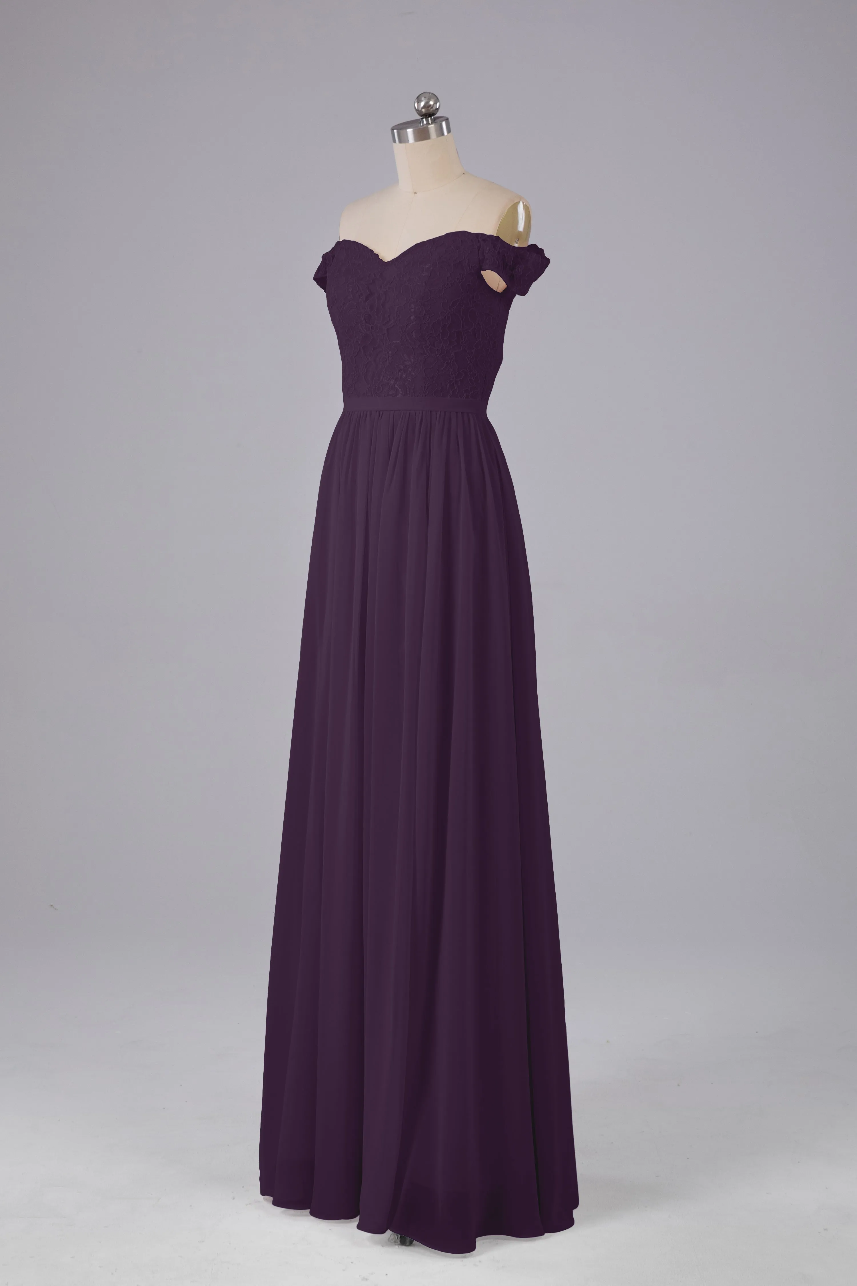 Off The Shoulder Long Bridesmaid Dresses