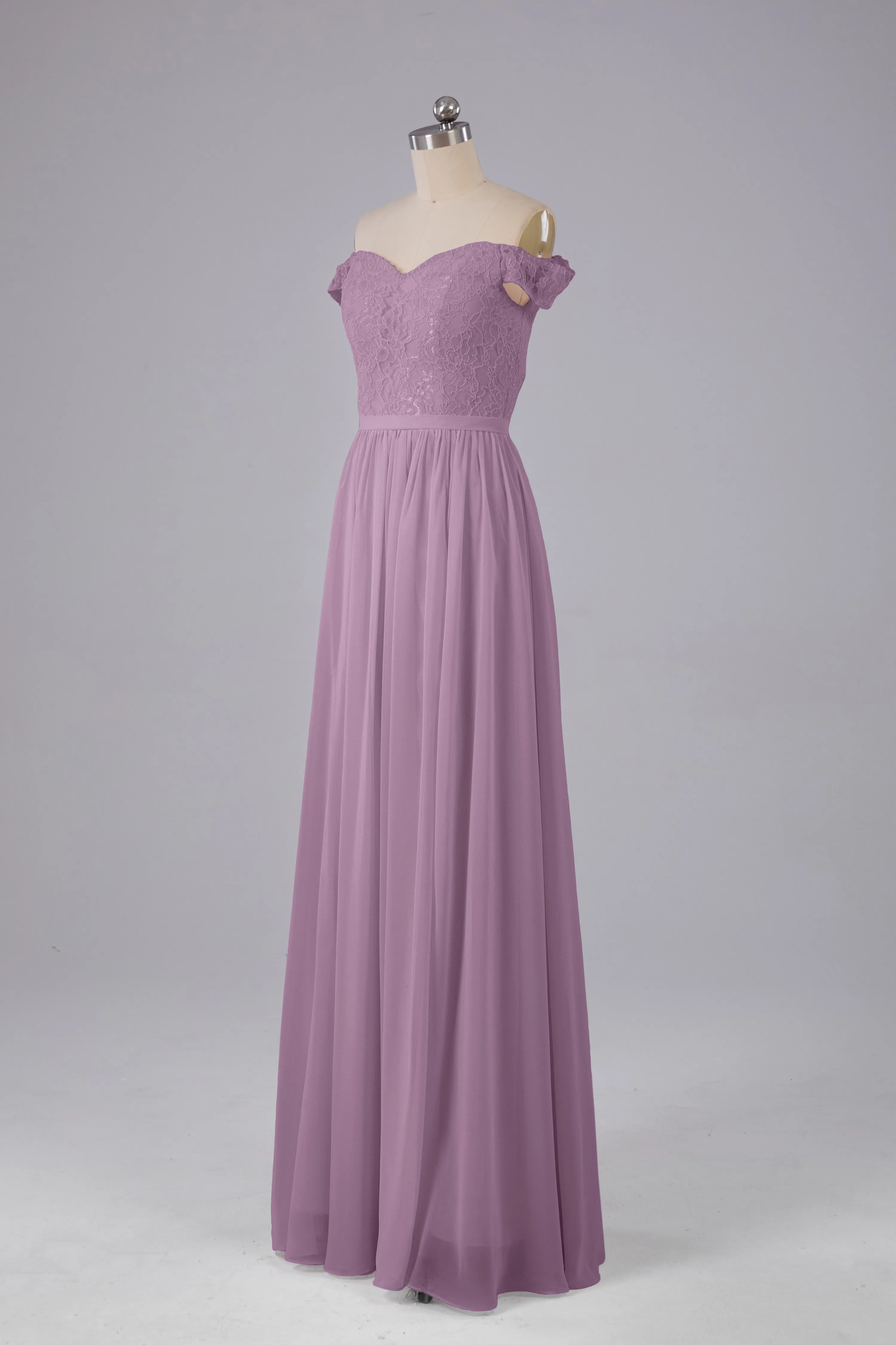 Off The Shoulder Long Bridesmaid Dresses