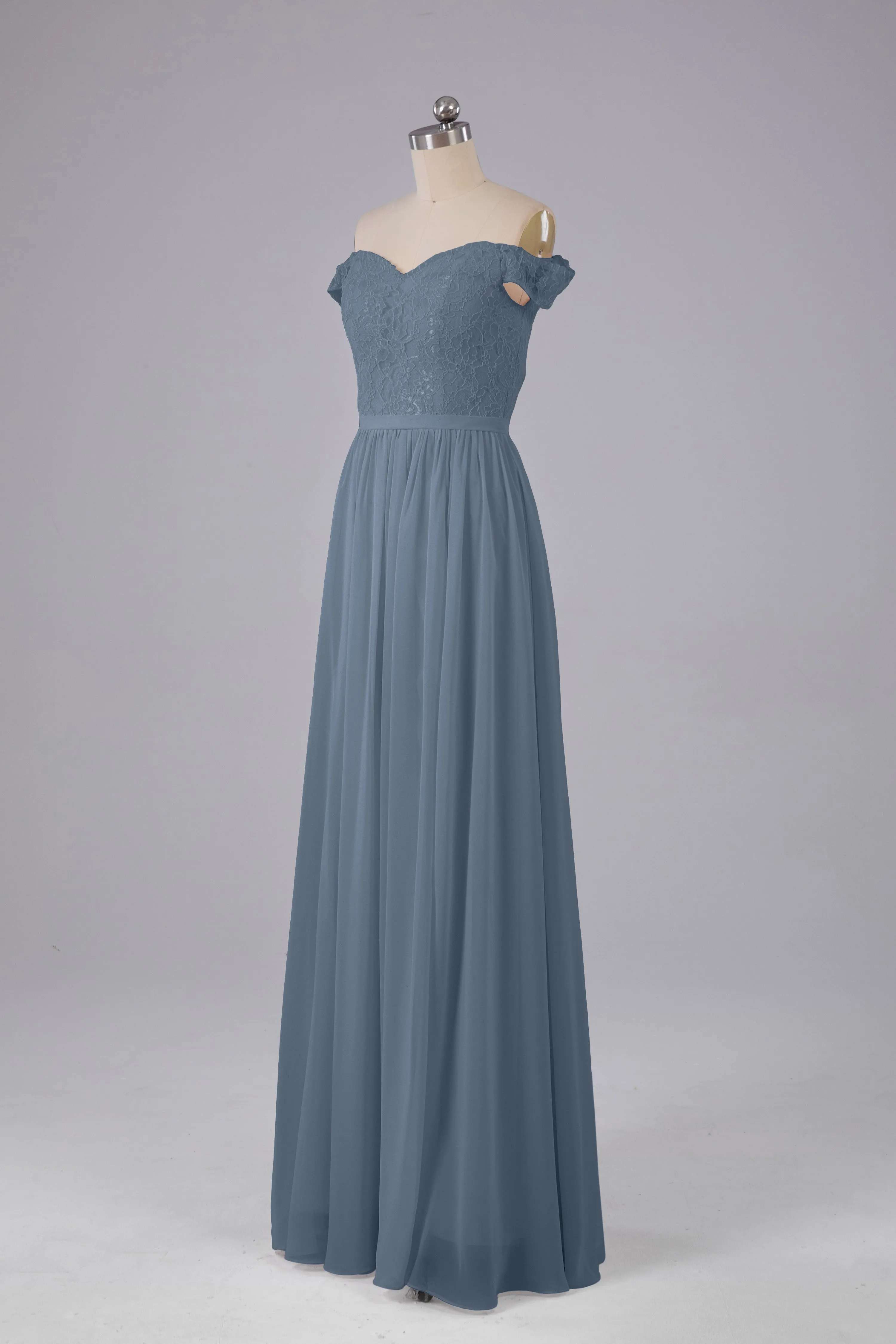 Off The Shoulder Long Bridesmaid Dresses