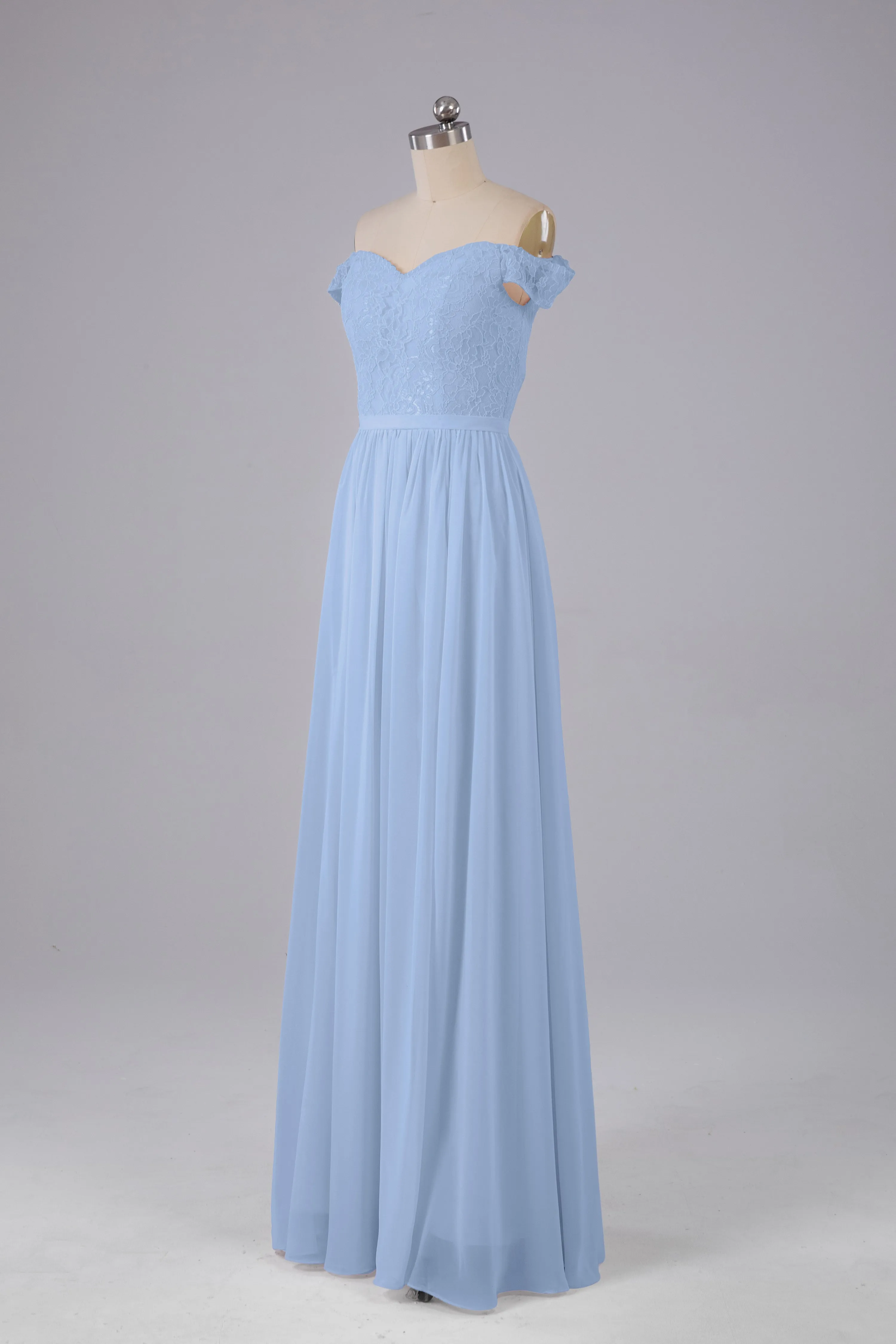 Off The Shoulder Long Bridesmaid Dresses