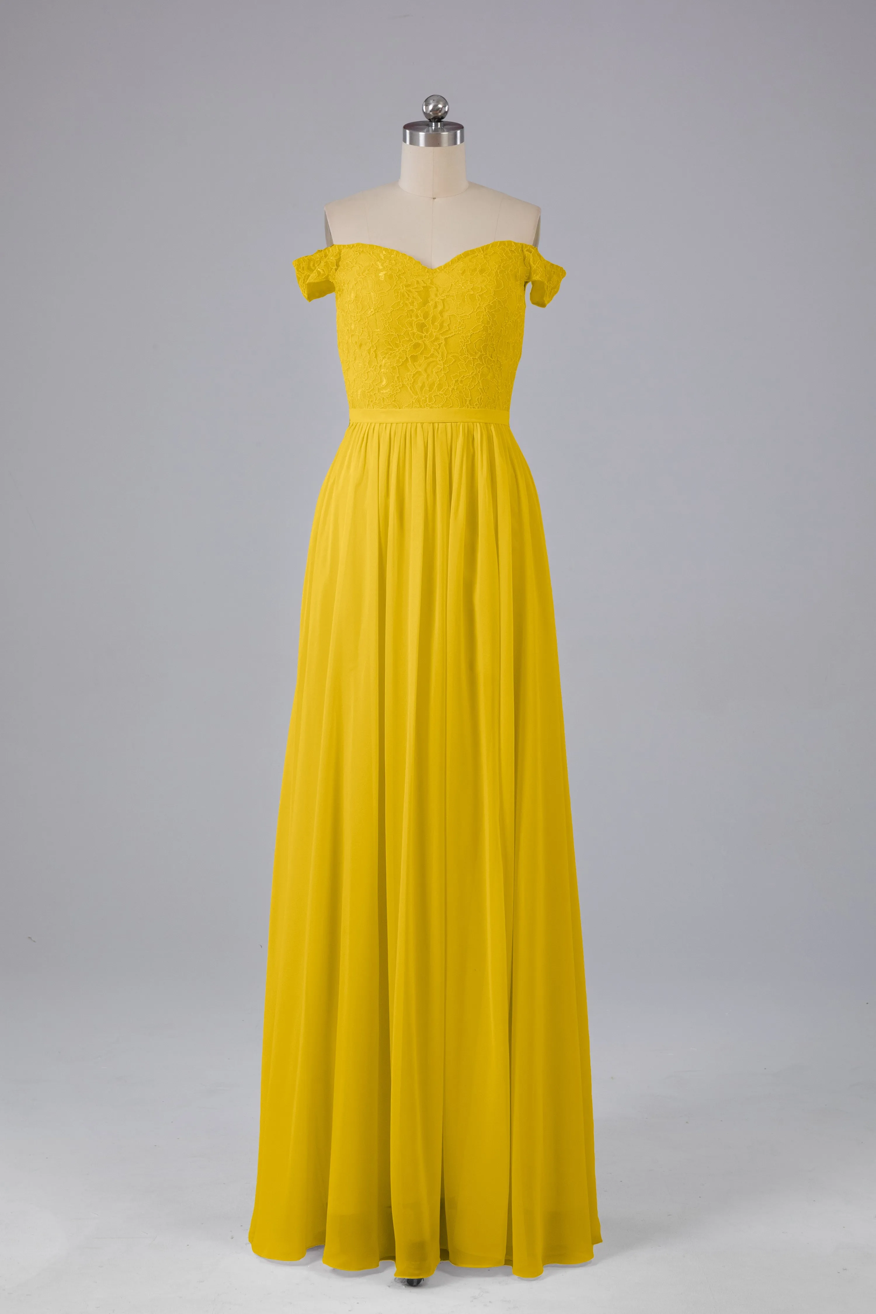 Off The Shoulder Long Bridesmaid Dresses
