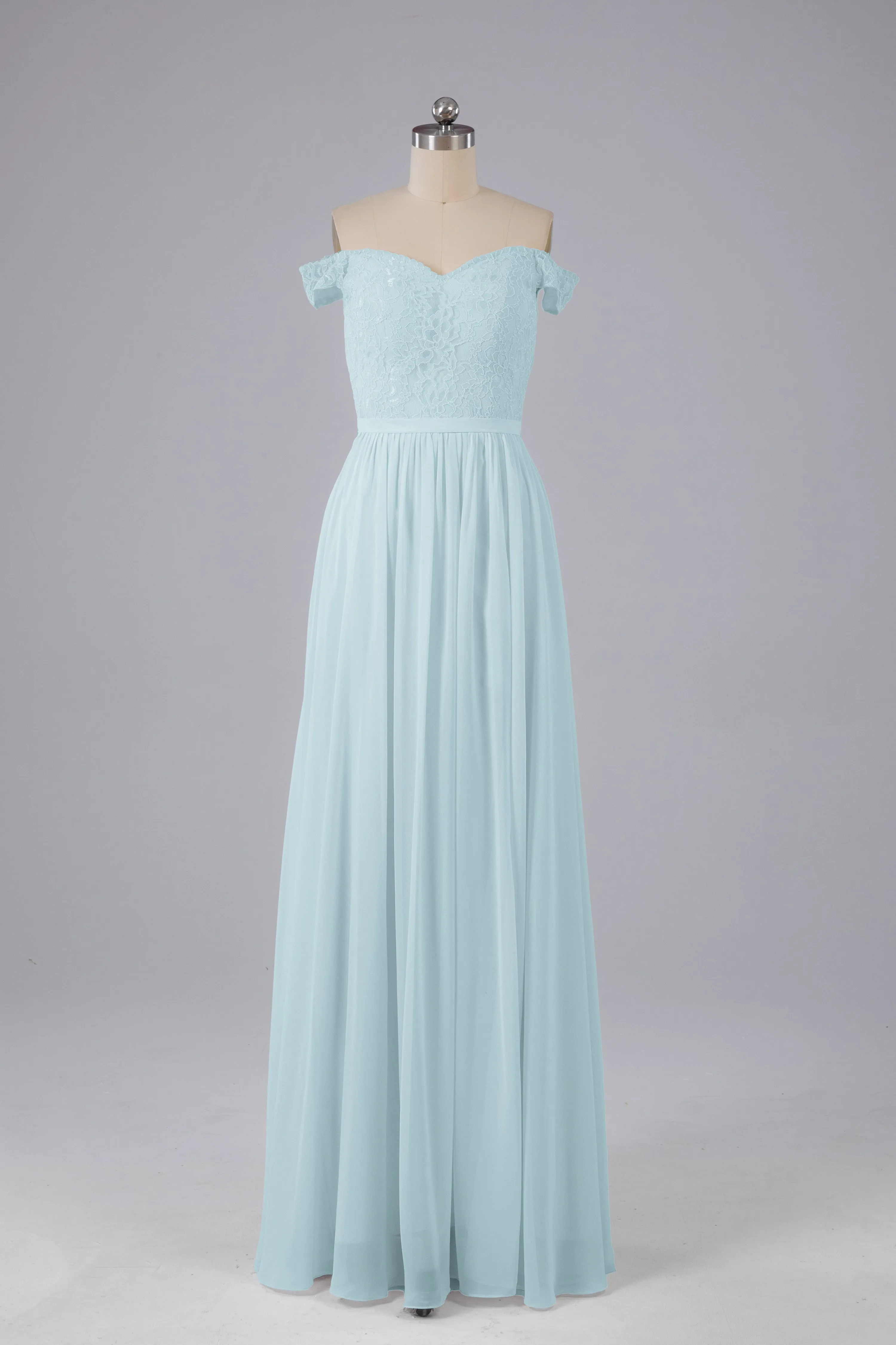 Off The Shoulder Long Bridesmaid Dresses