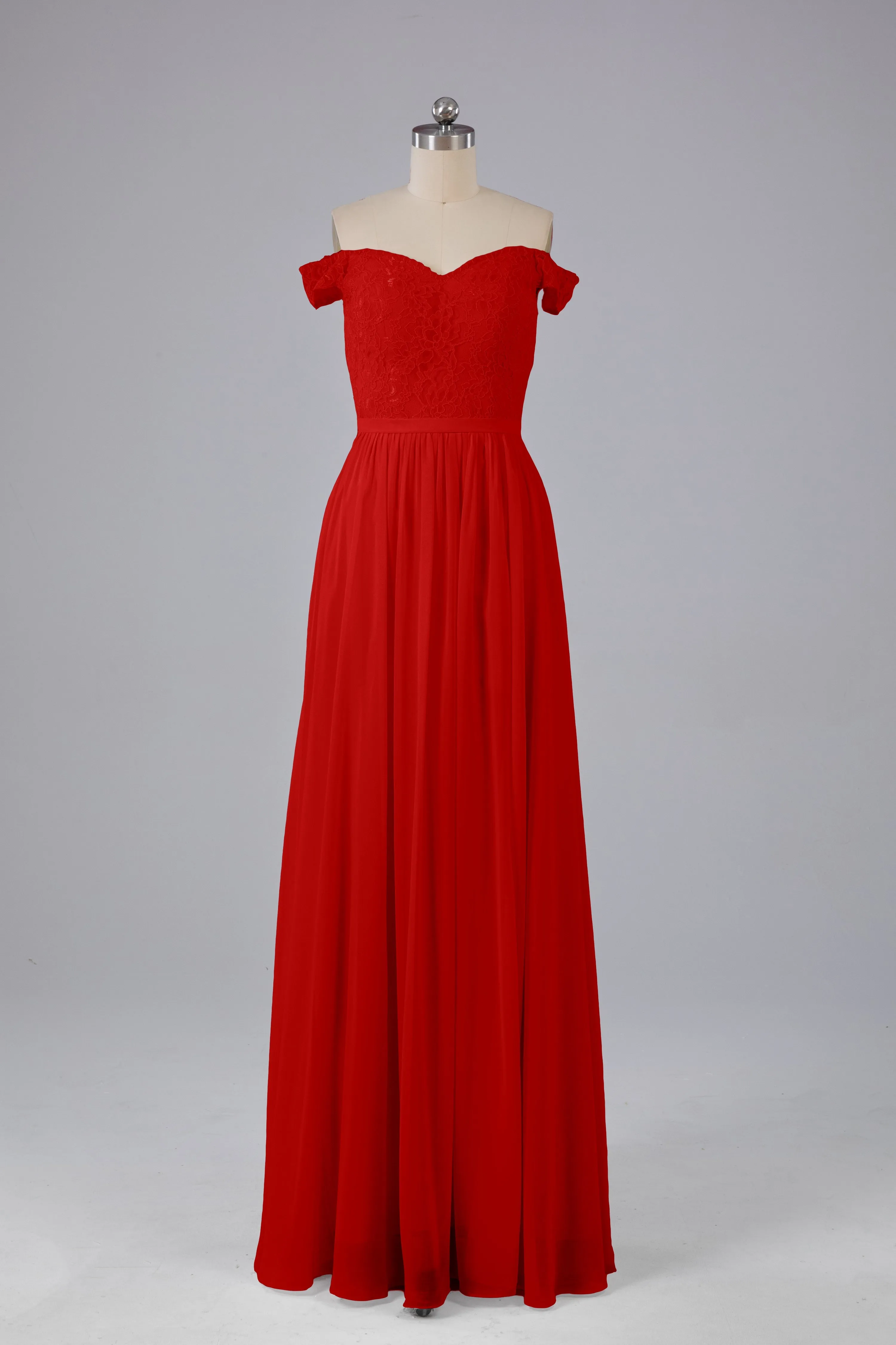 Off The Shoulder Long Bridesmaid Dresses