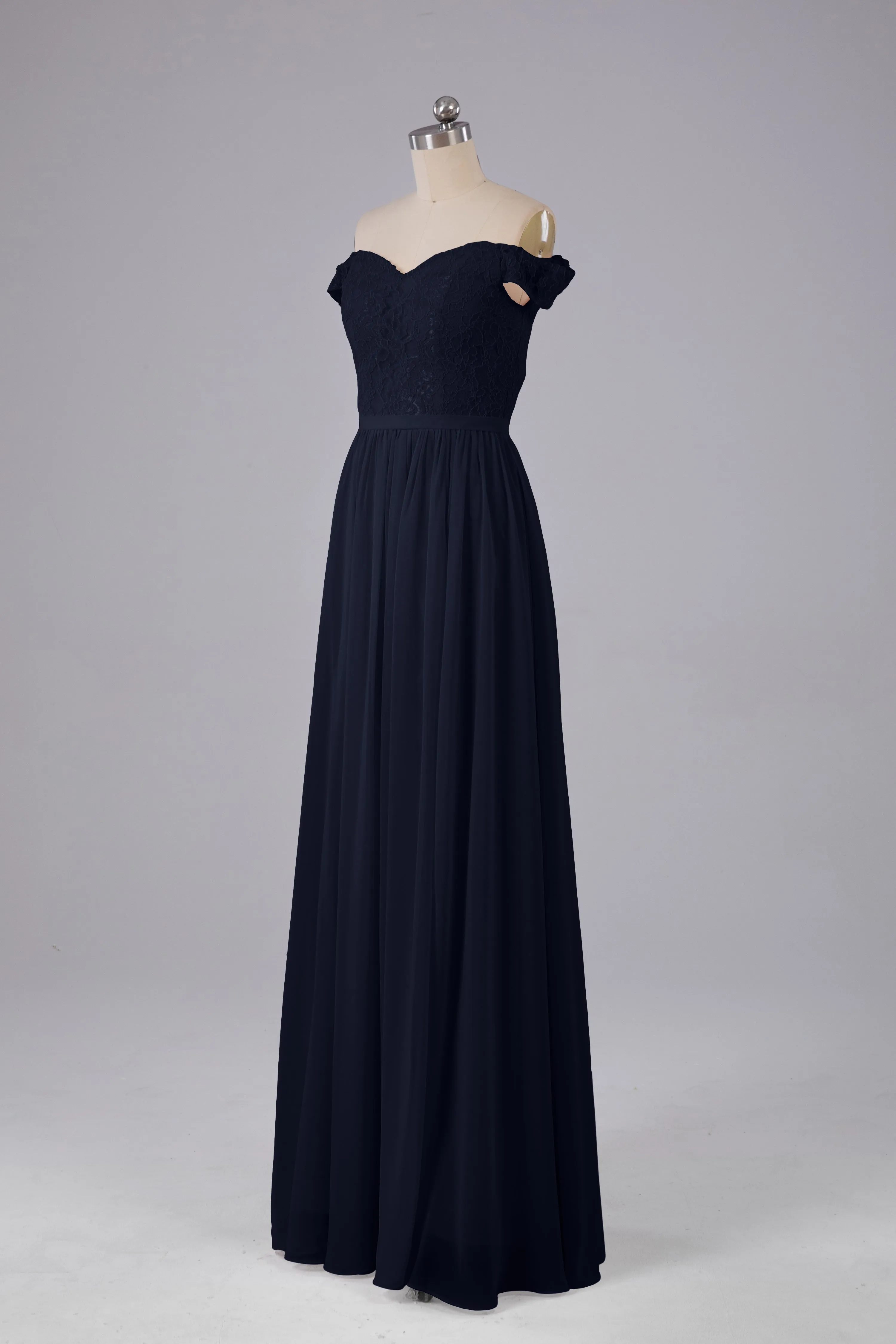 Off The Shoulder Long Bridesmaid Dresses