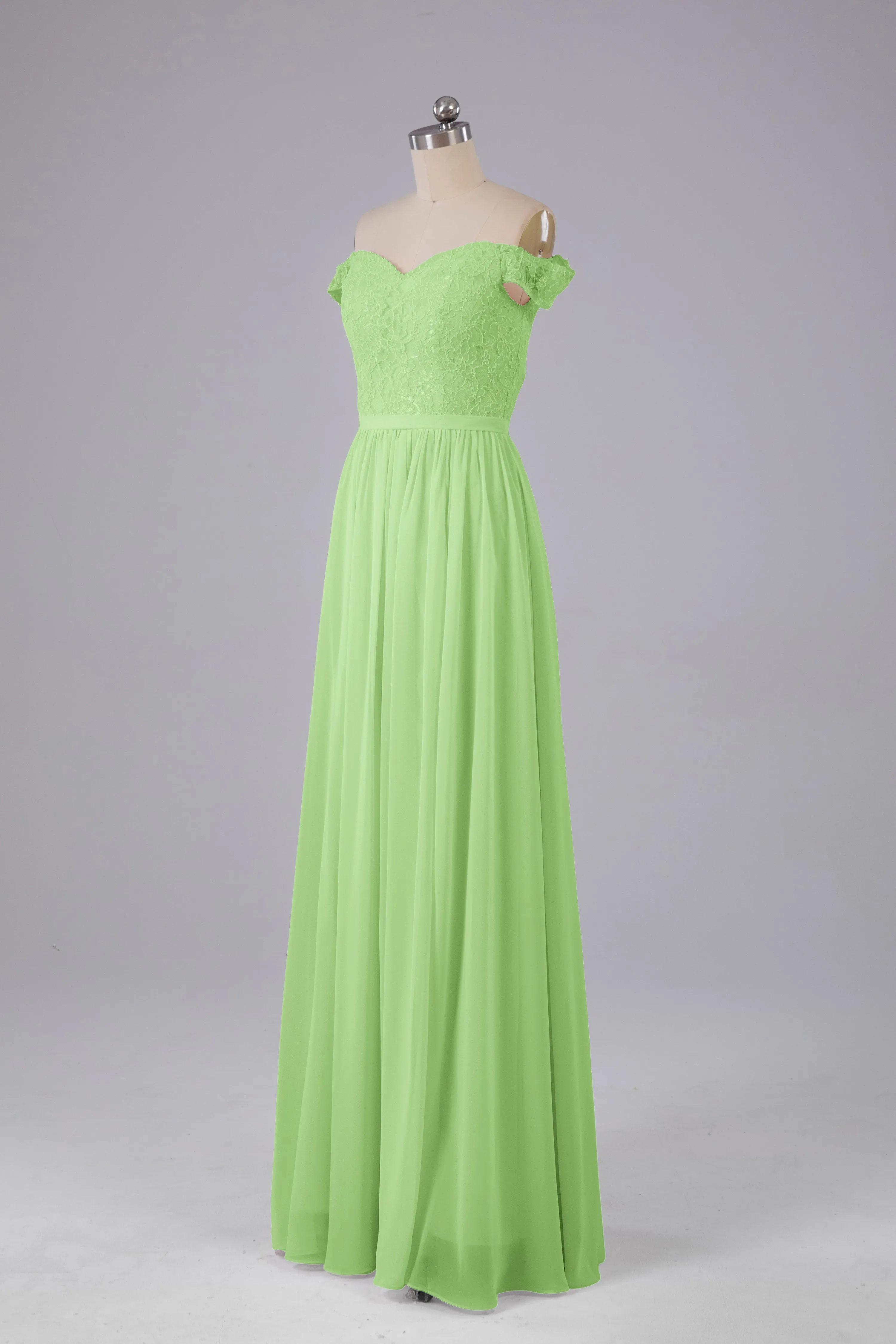 Off The Shoulder Long Bridesmaid Dresses