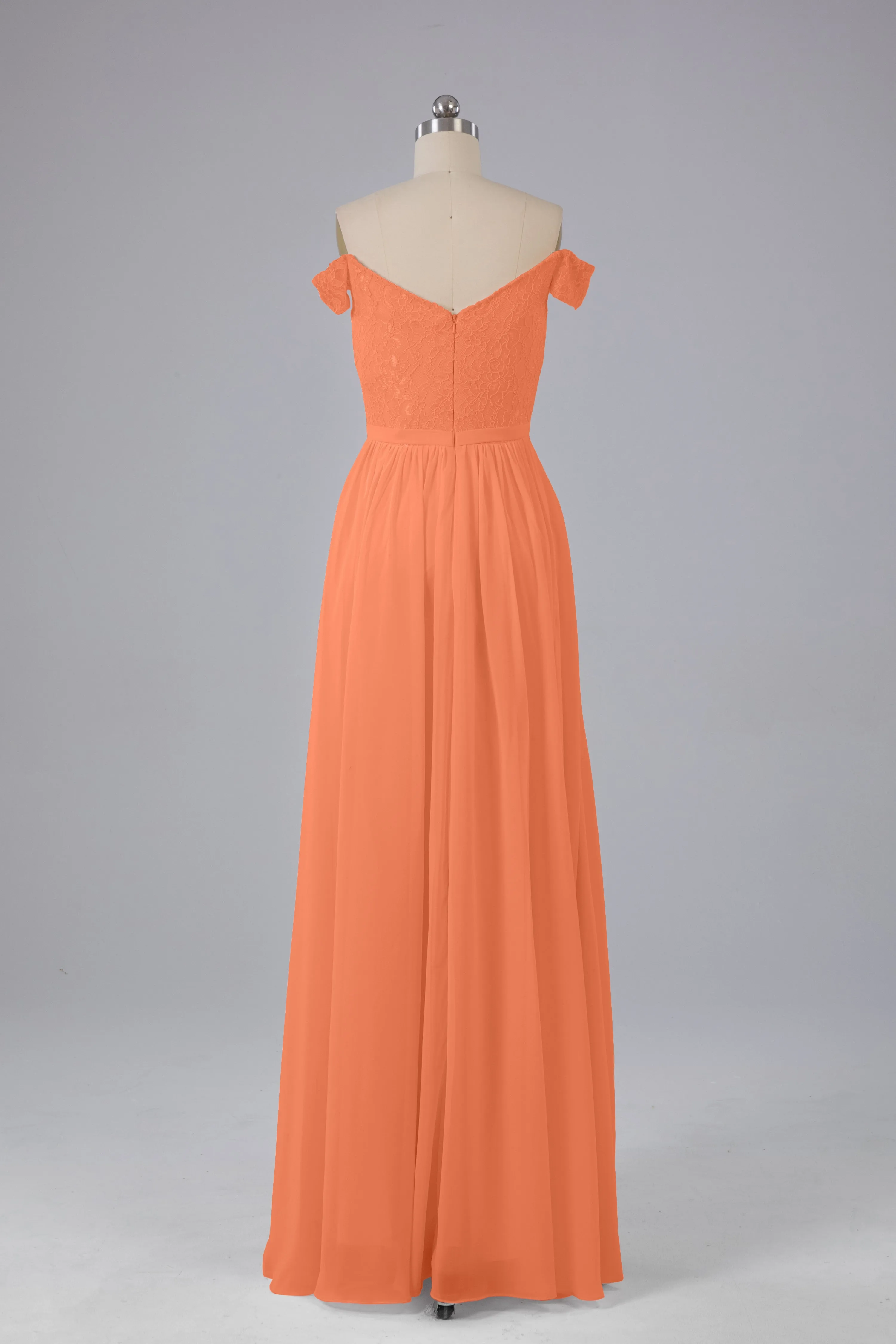 Off The Shoulder Long Bridesmaid Dresses