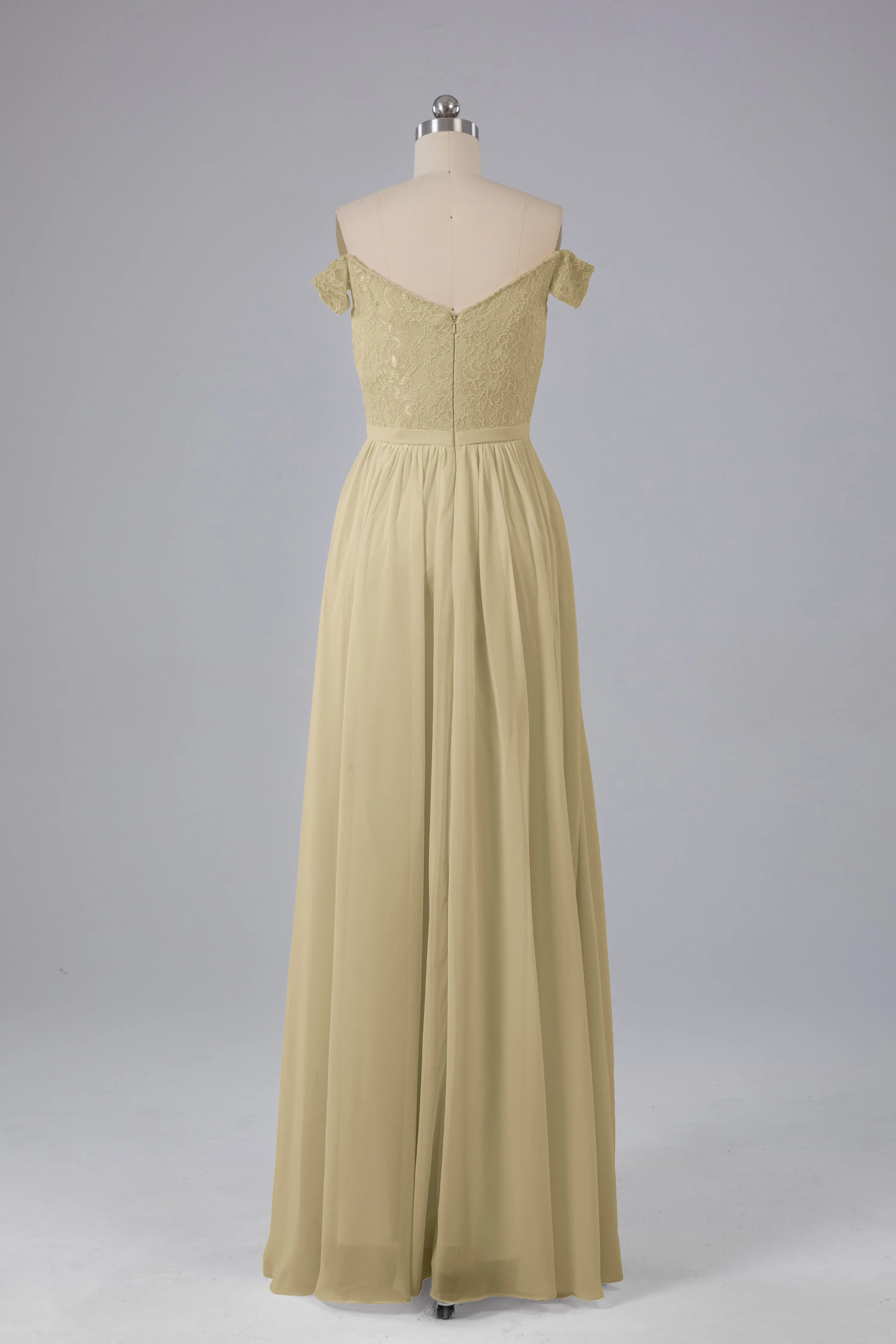Off The Shoulder Long Bridesmaid Dresses