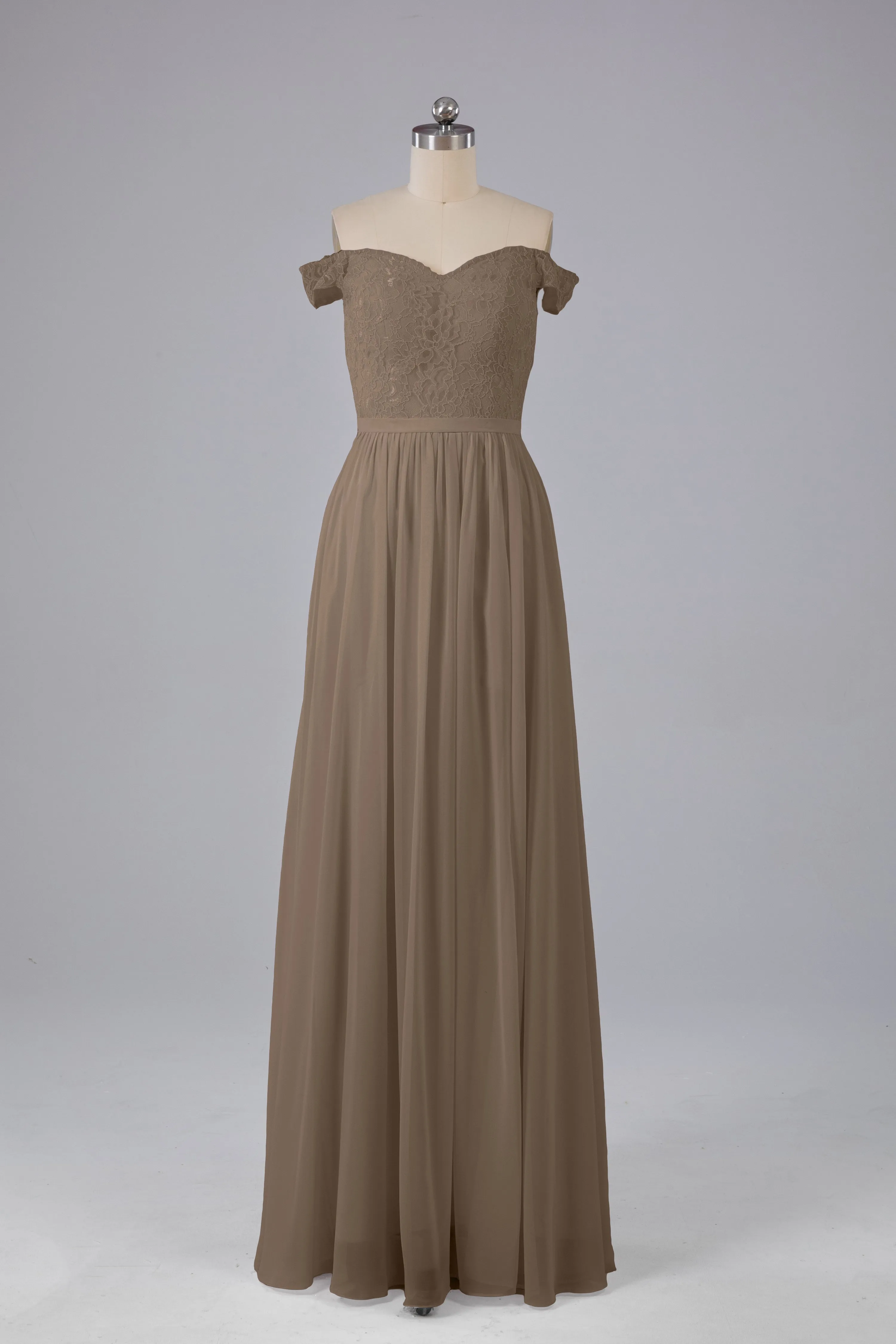 Off The Shoulder Long Bridesmaid Dresses