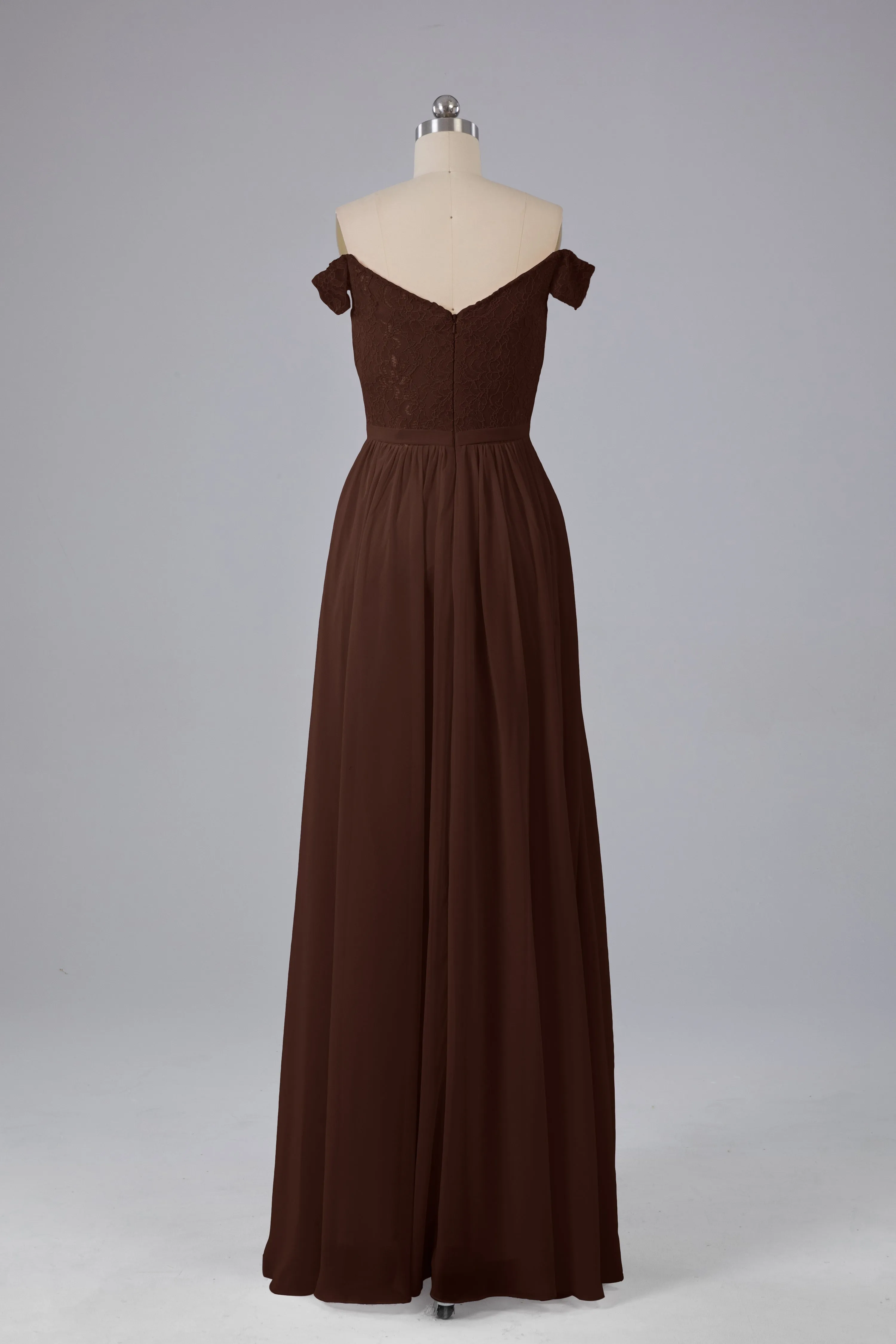 Off The Shoulder Long Bridesmaid Dresses