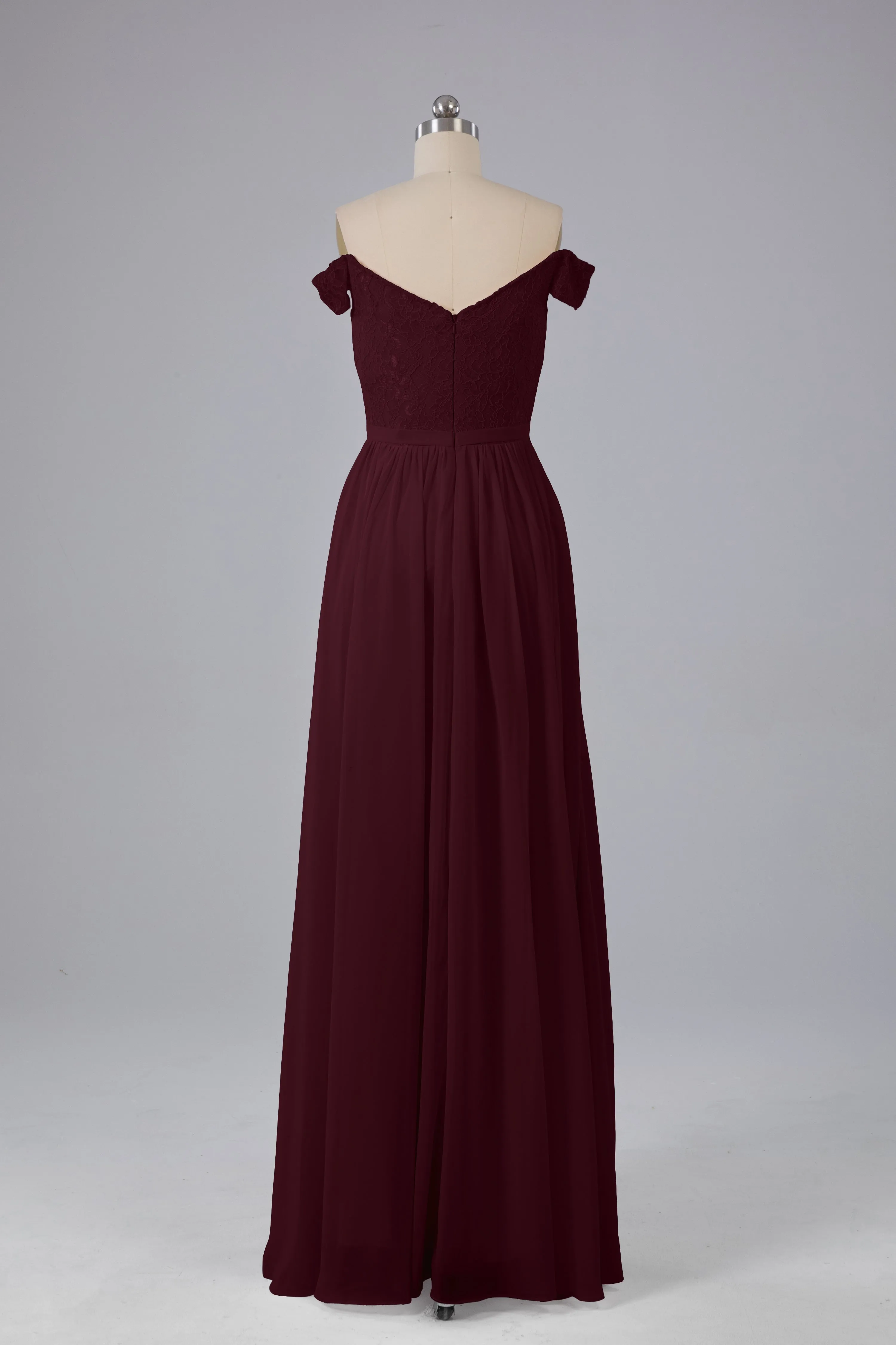 Off The Shoulder Long Bridesmaid Dresses