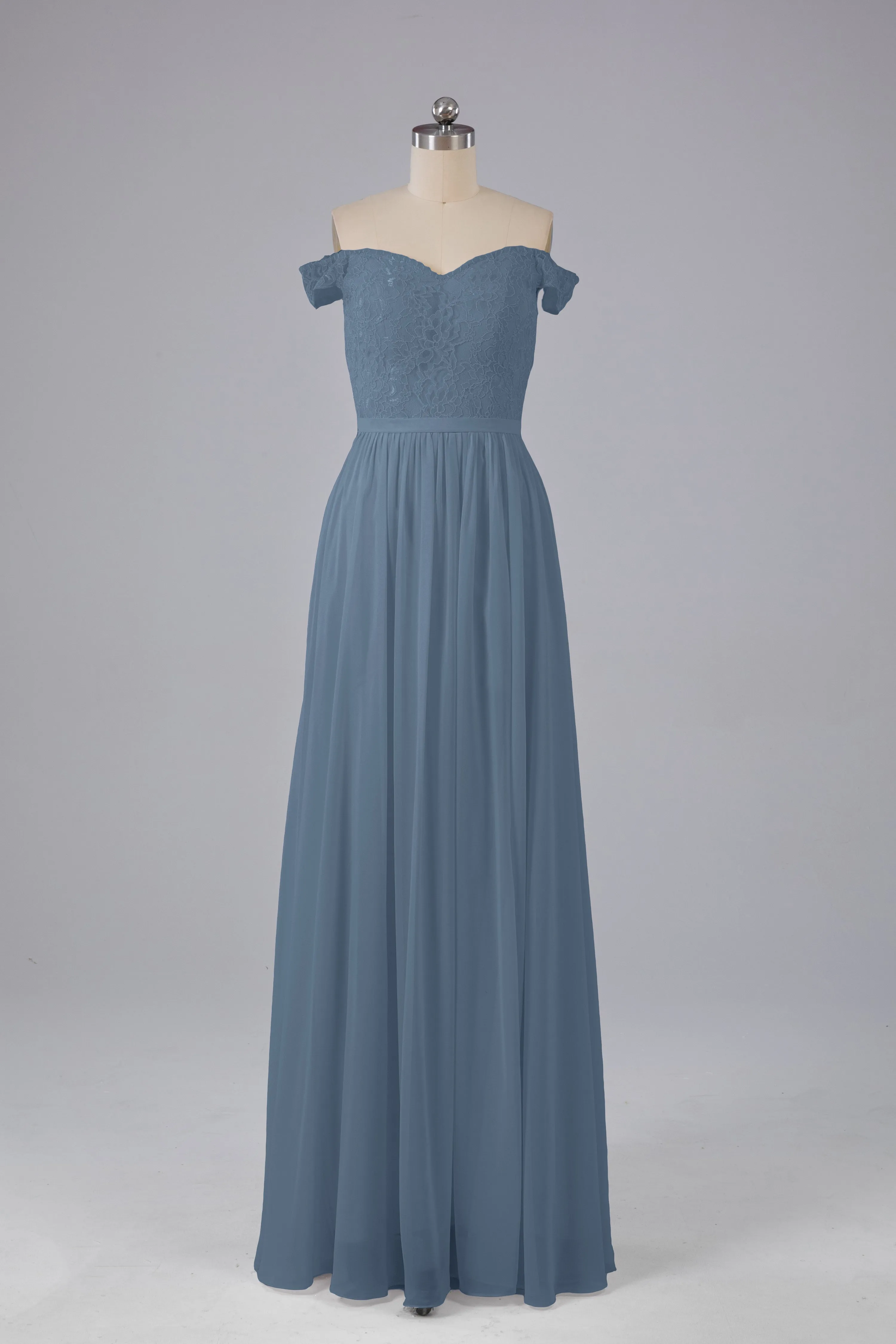Off The Shoulder Long Bridesmaid Dresses