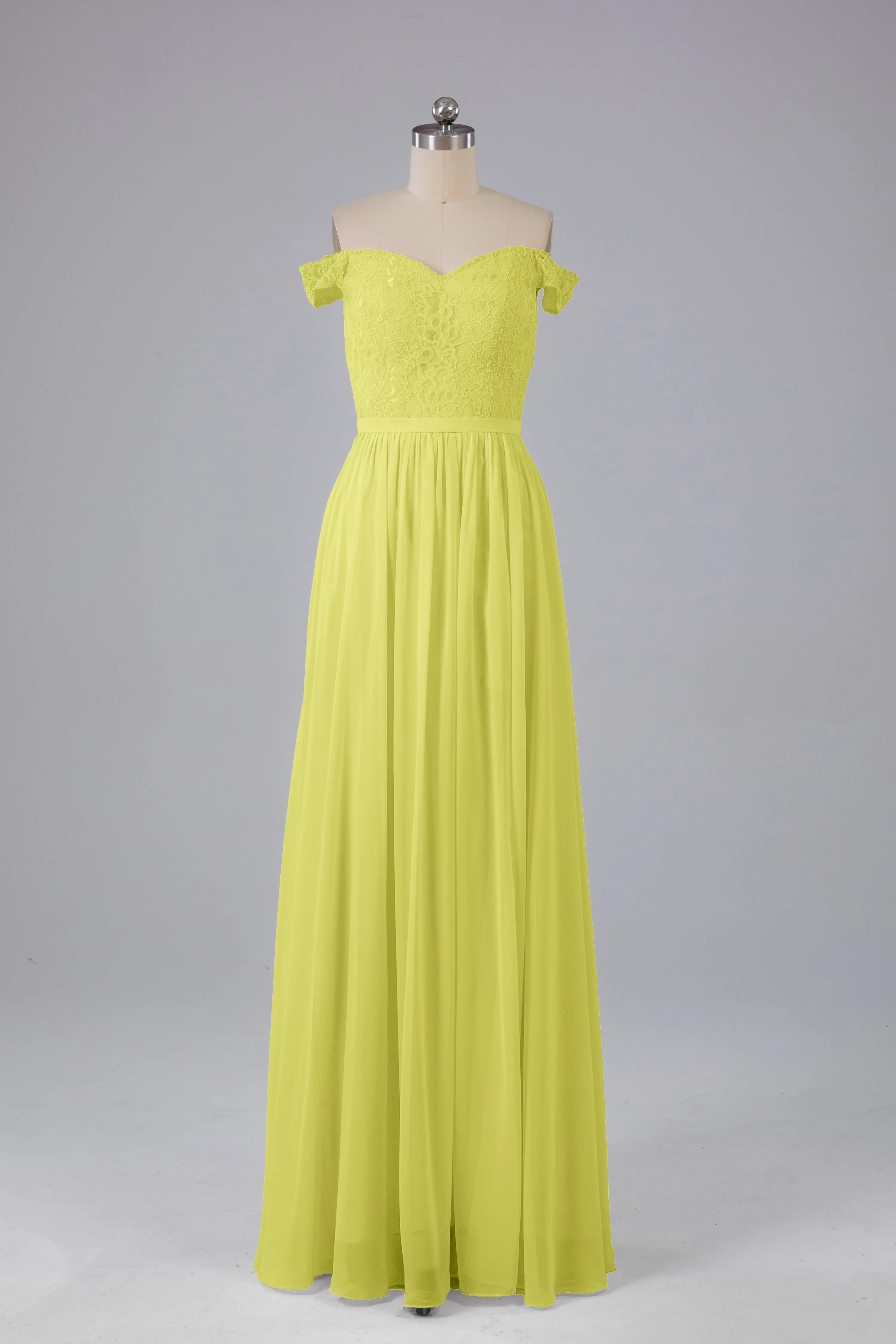 Off The Shoulder Long Bridesmaid Dresses