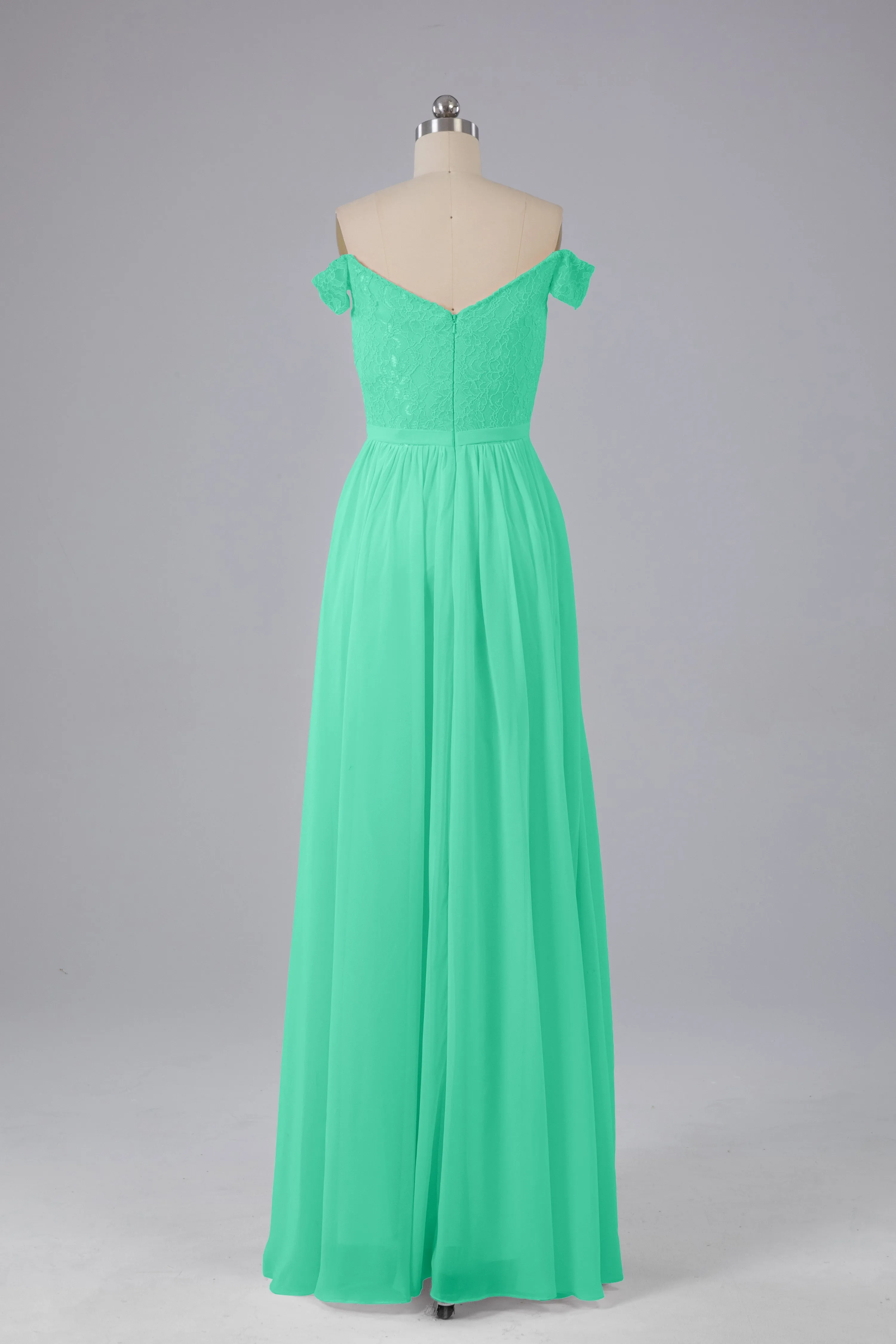 Off The Shoulder Long Bridesmaid Dresses