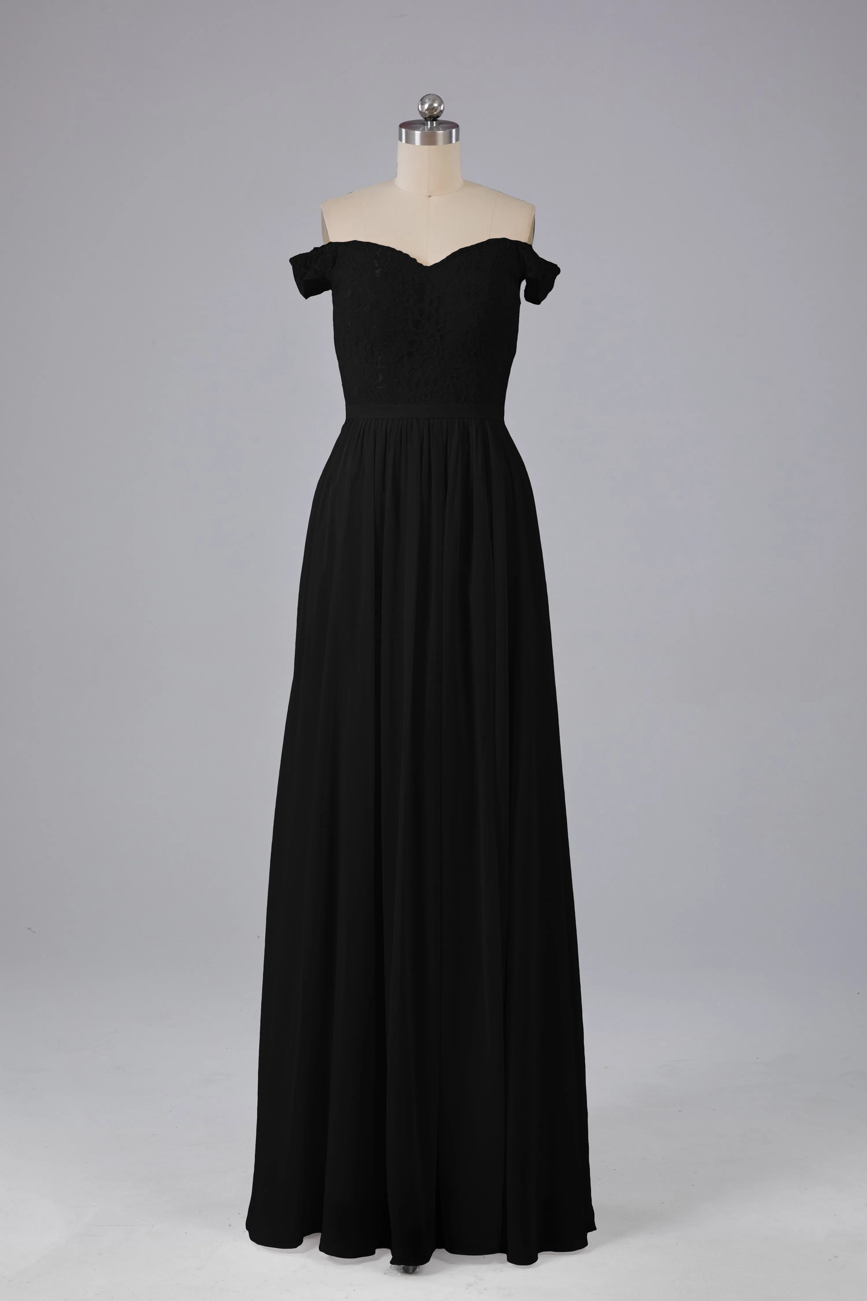 Off The Shoulder Long Bridesmaid Dresses