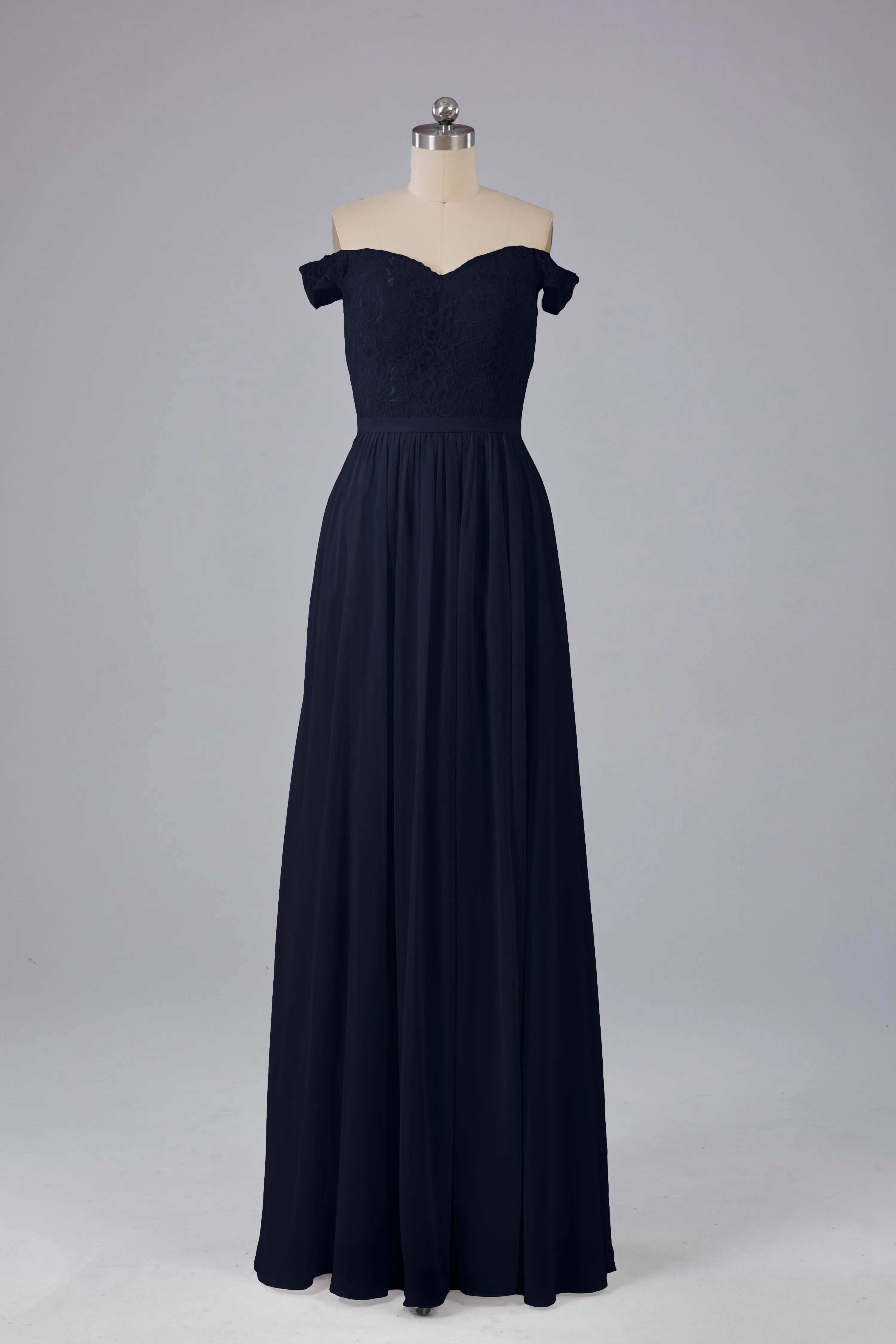 Off The Shoulder Long Bridesmaid Dresses