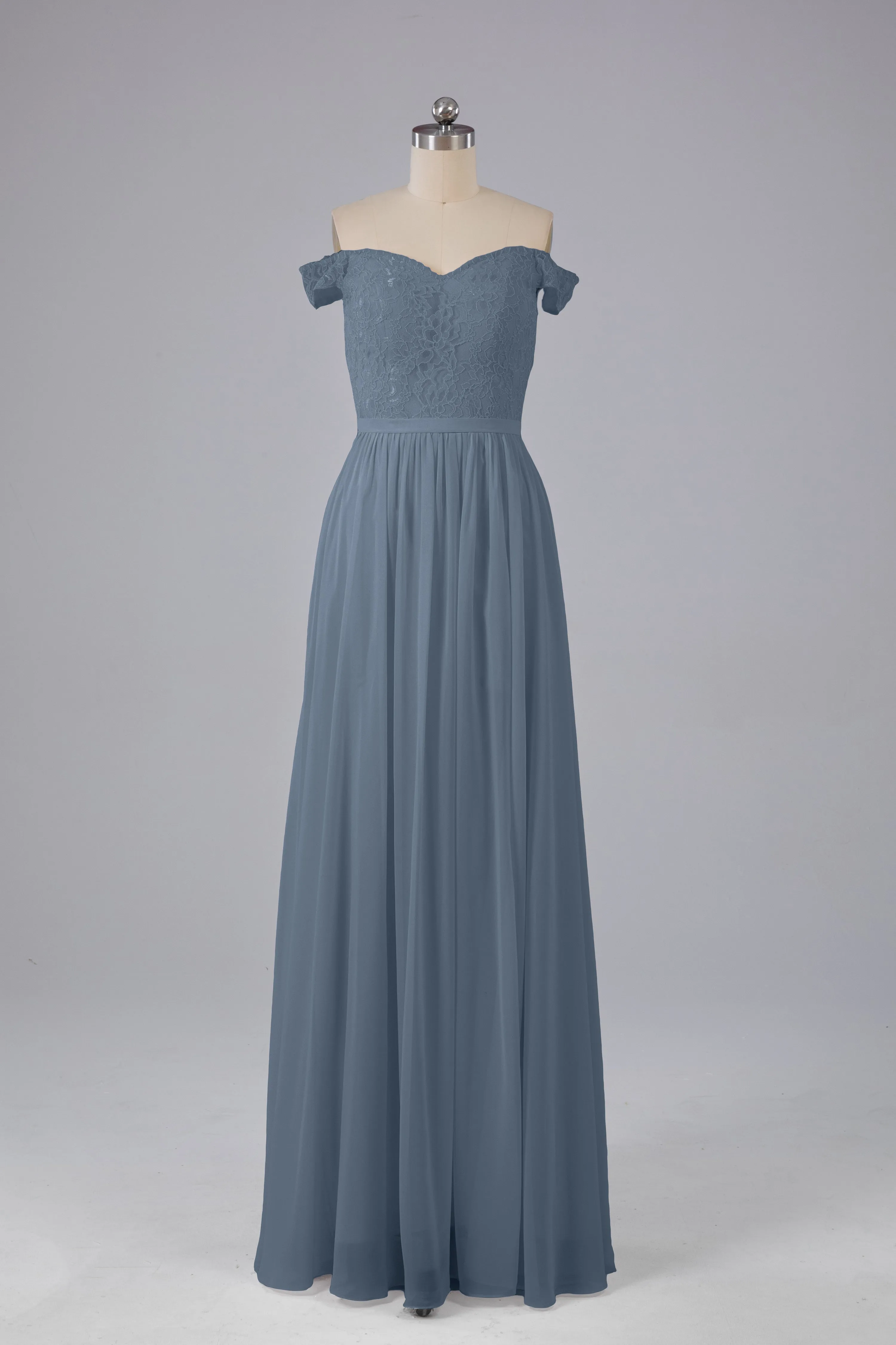 Off The Shoulder Long Bridesmaid Dresses