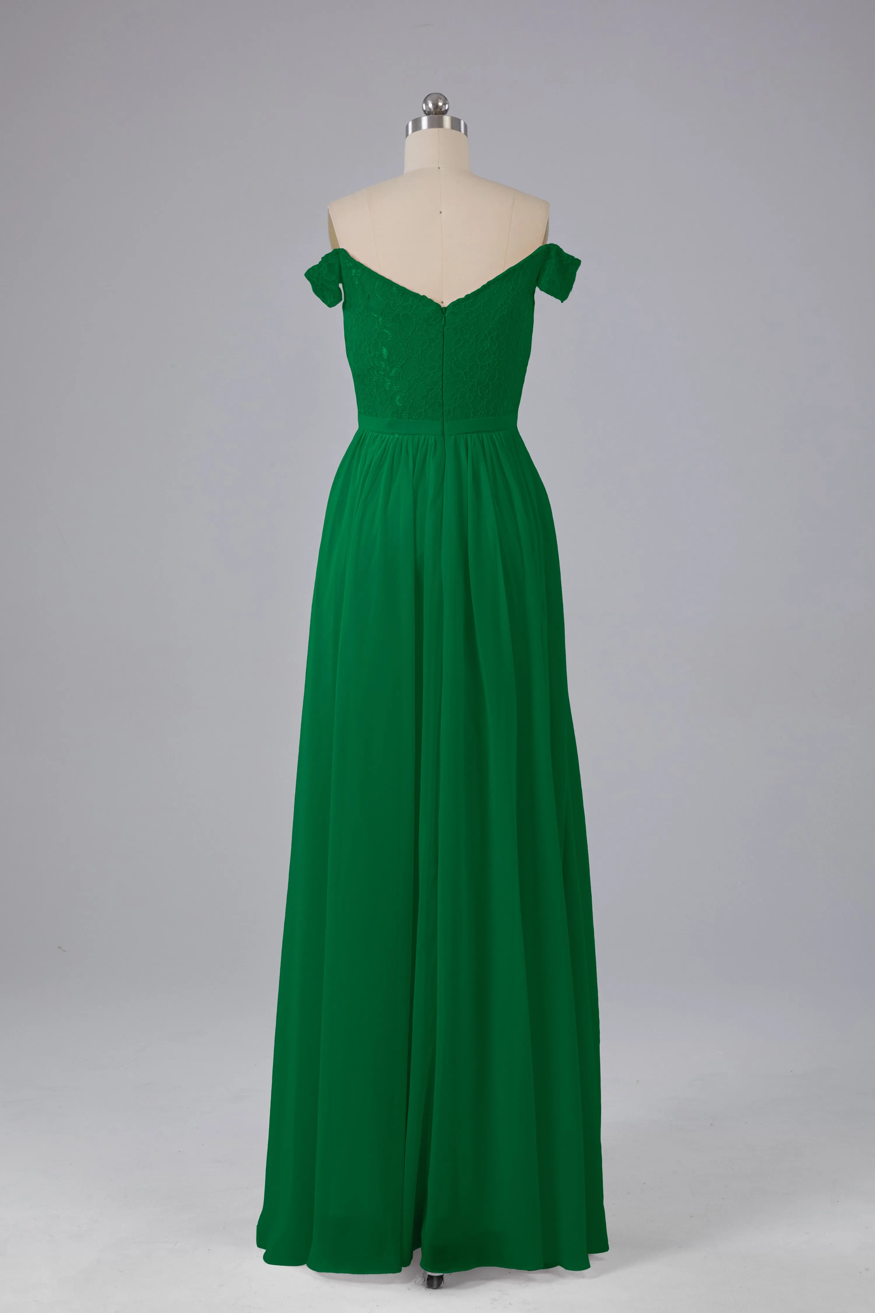 Off The Shoulder Long Bridesmaid Dresses