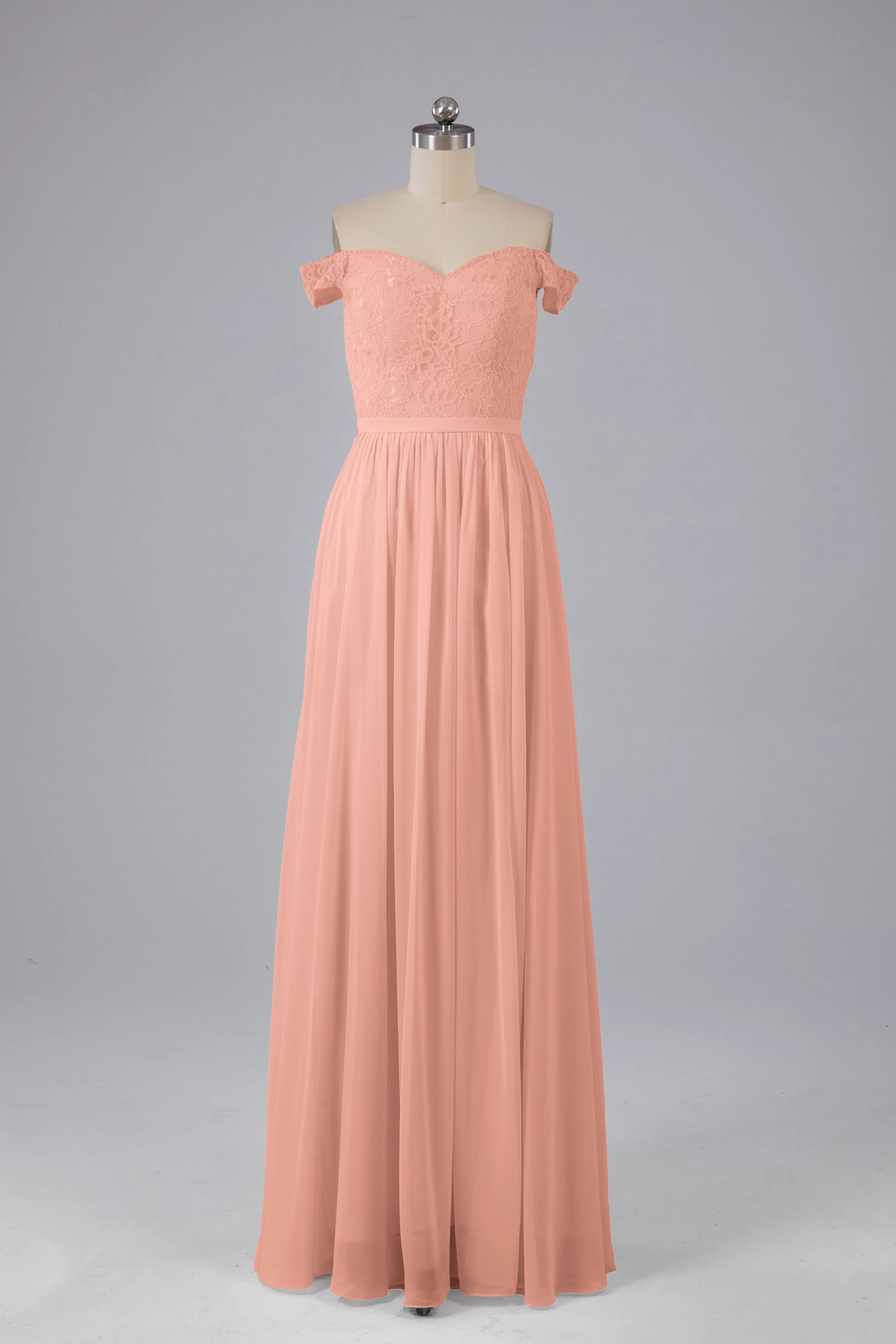 Off The Shoulder Long Bridesmaid Dresses
