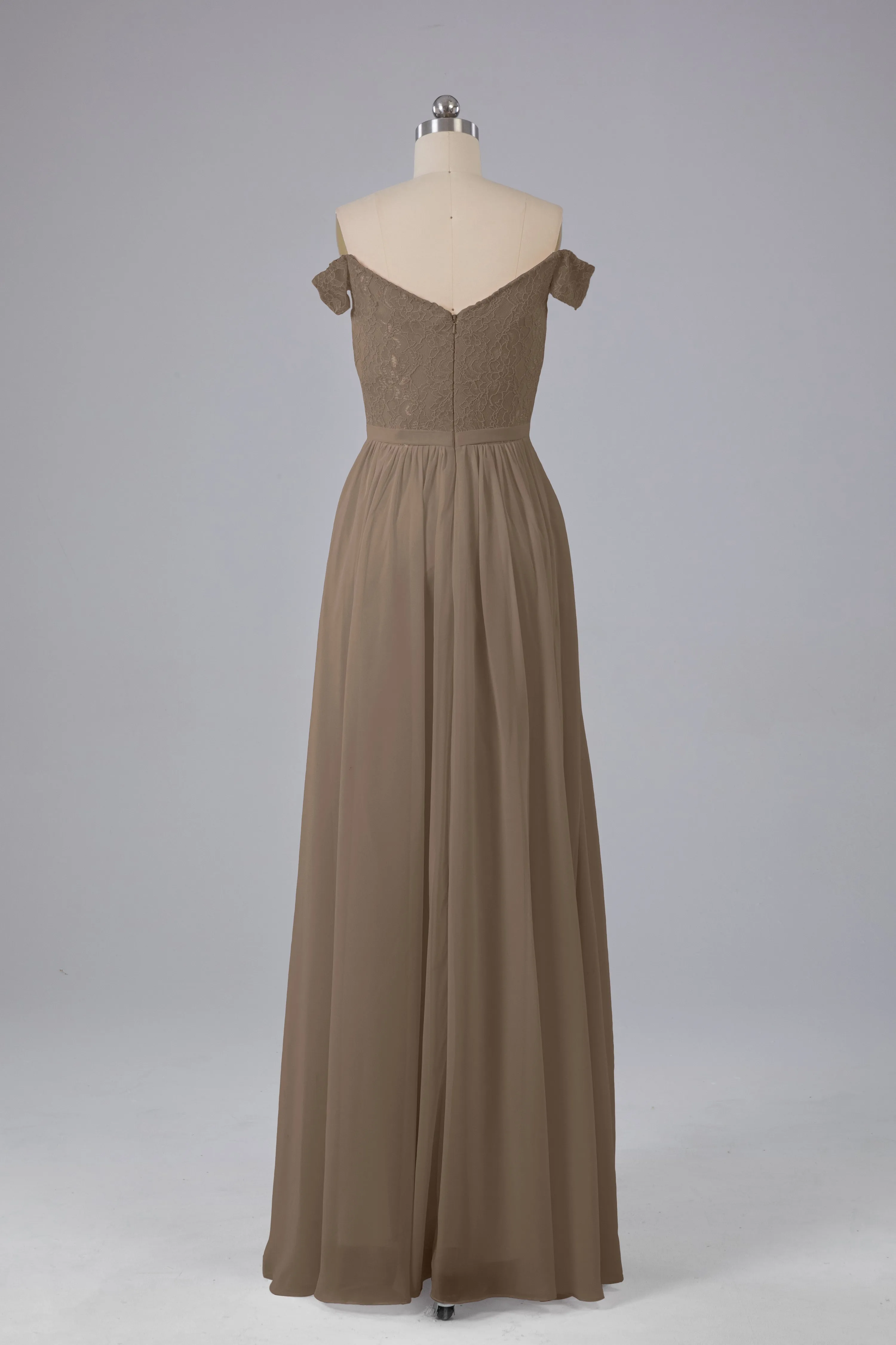 Off The Shoulder Long Bridesmaid Dresses