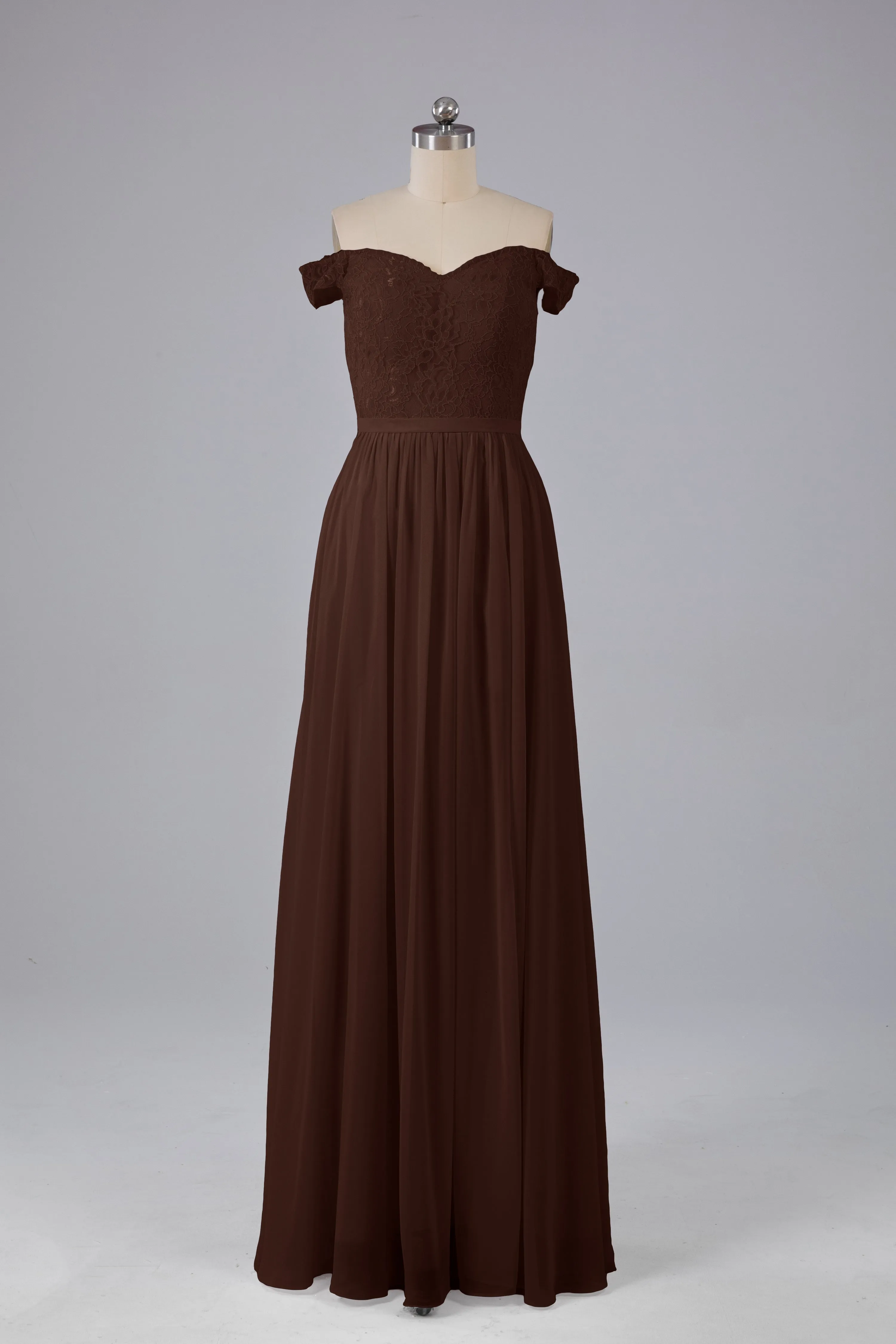 Off The Shoulder Long Bridesmaid Dresses