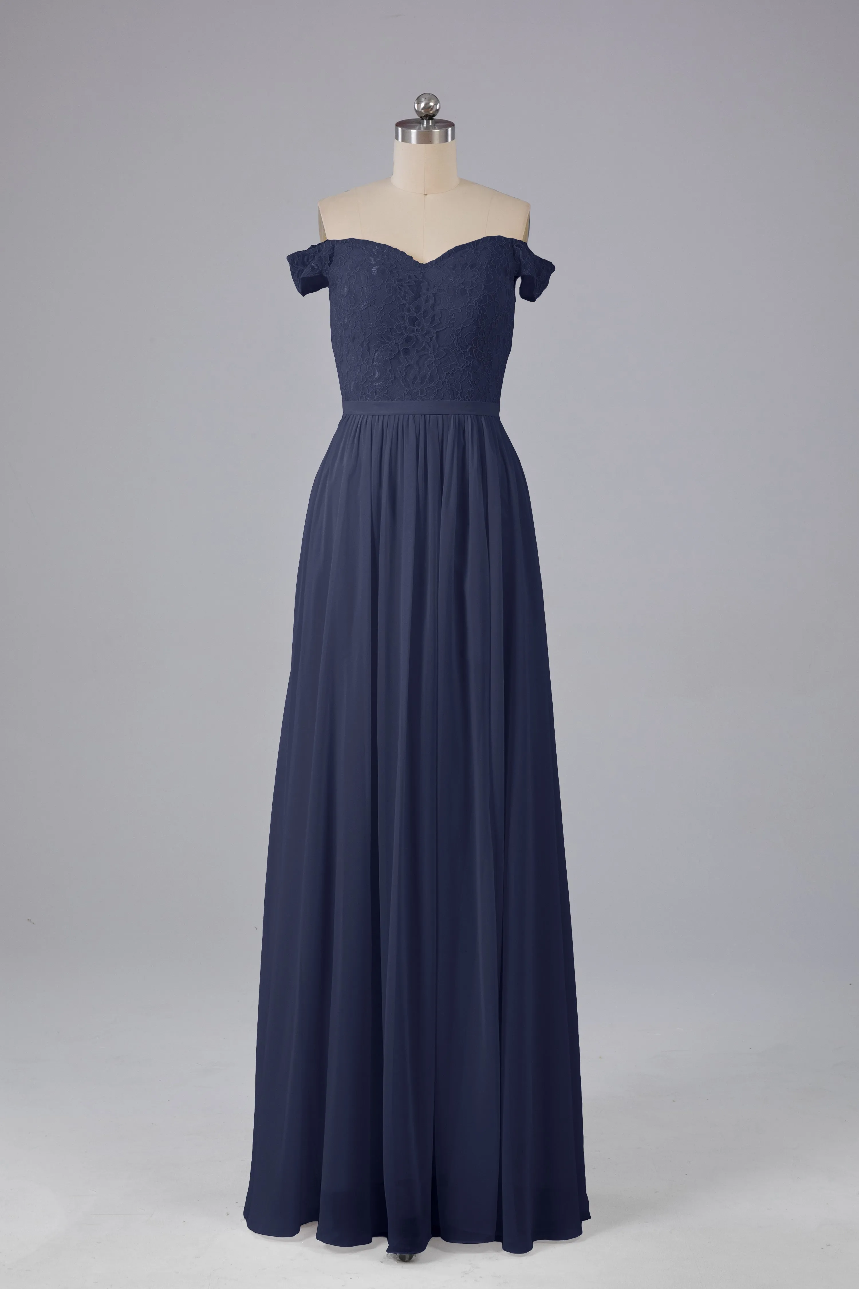 Off The Shoulder Long Bridesmaid Dresses
