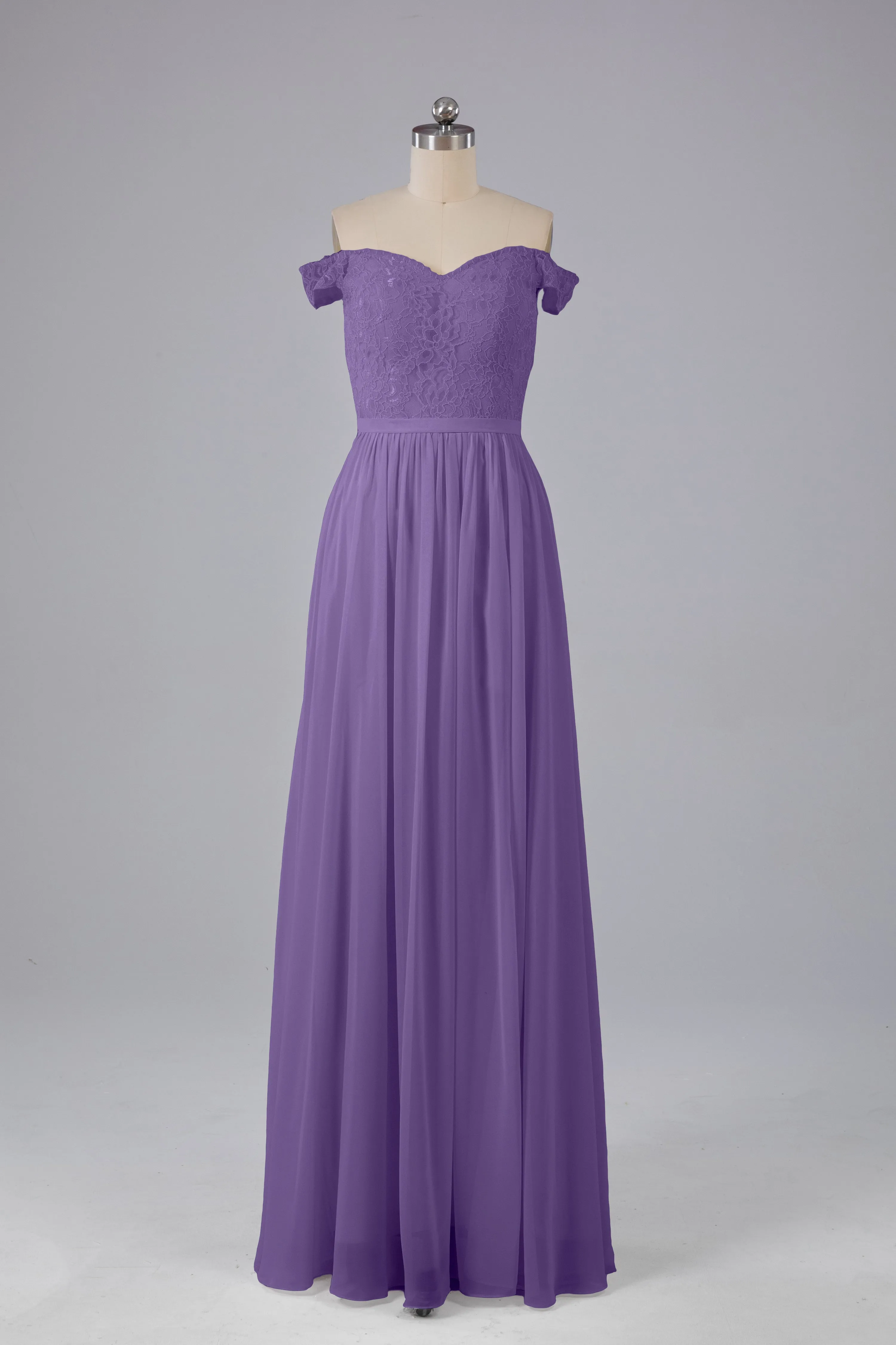 Off The Shoulder Long Bridesmaid Dresses