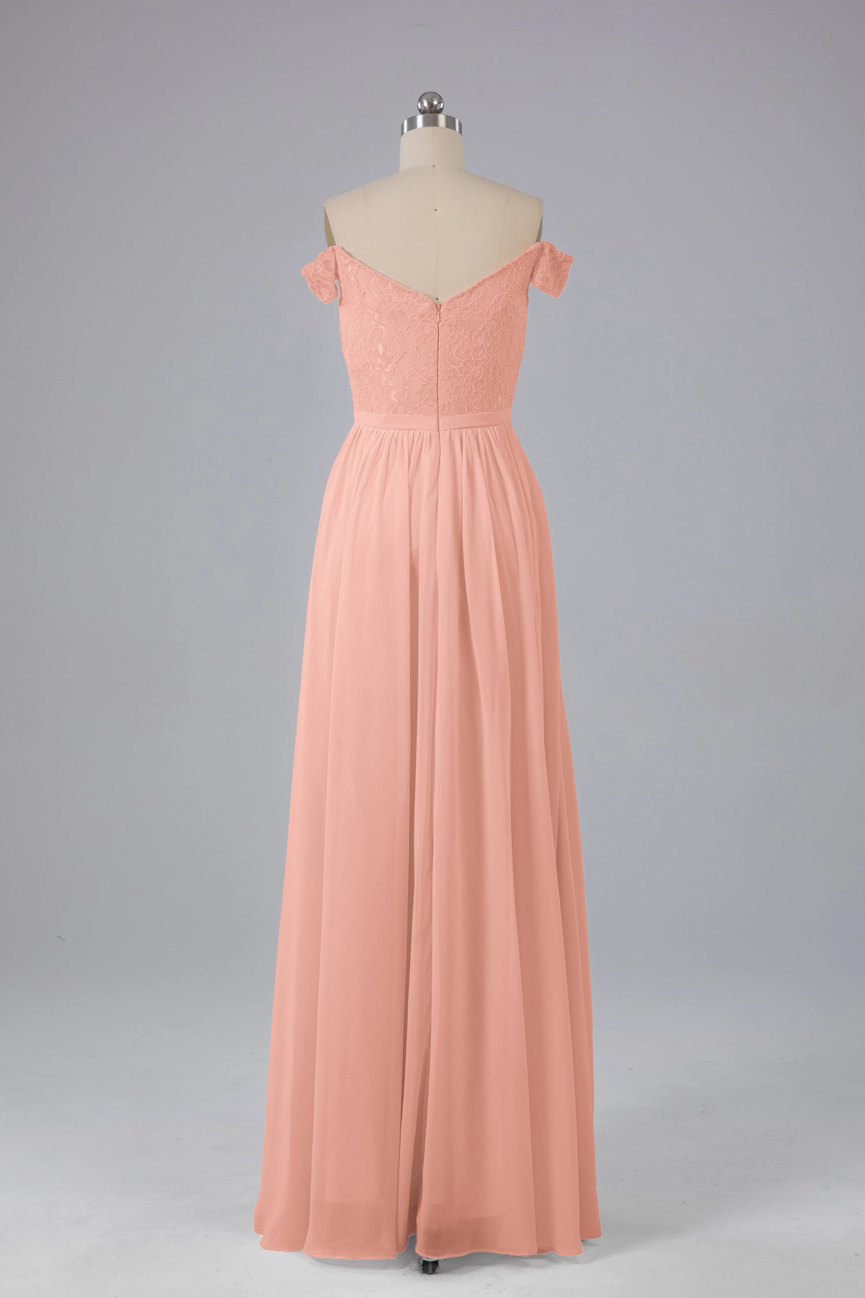 Off The Shoulder Long Bridesmaid Dresses