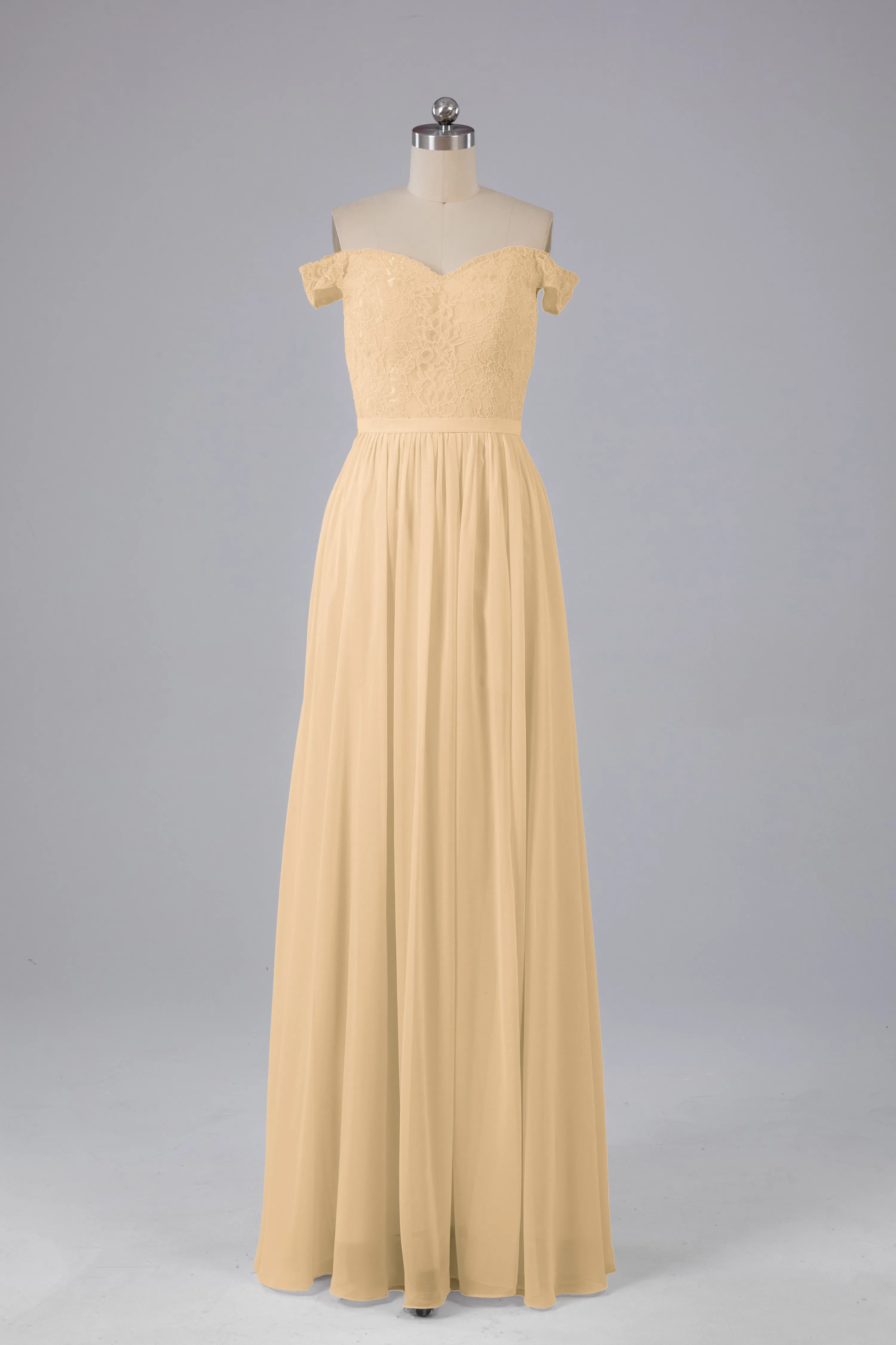 Off The Shoulder Long Bridesmaid Dresses