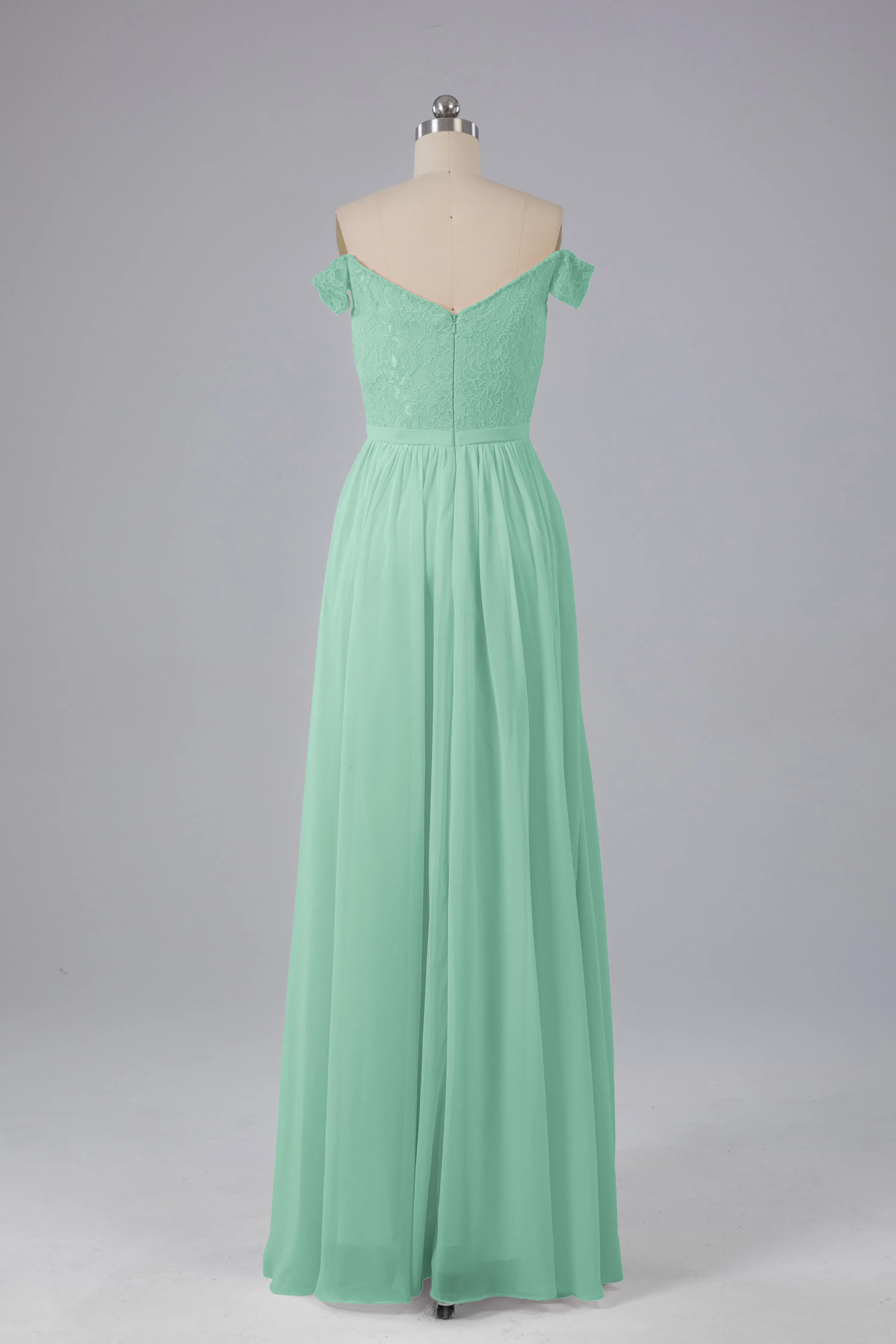 Off The Shoulder Long Bridesmaid Dresses