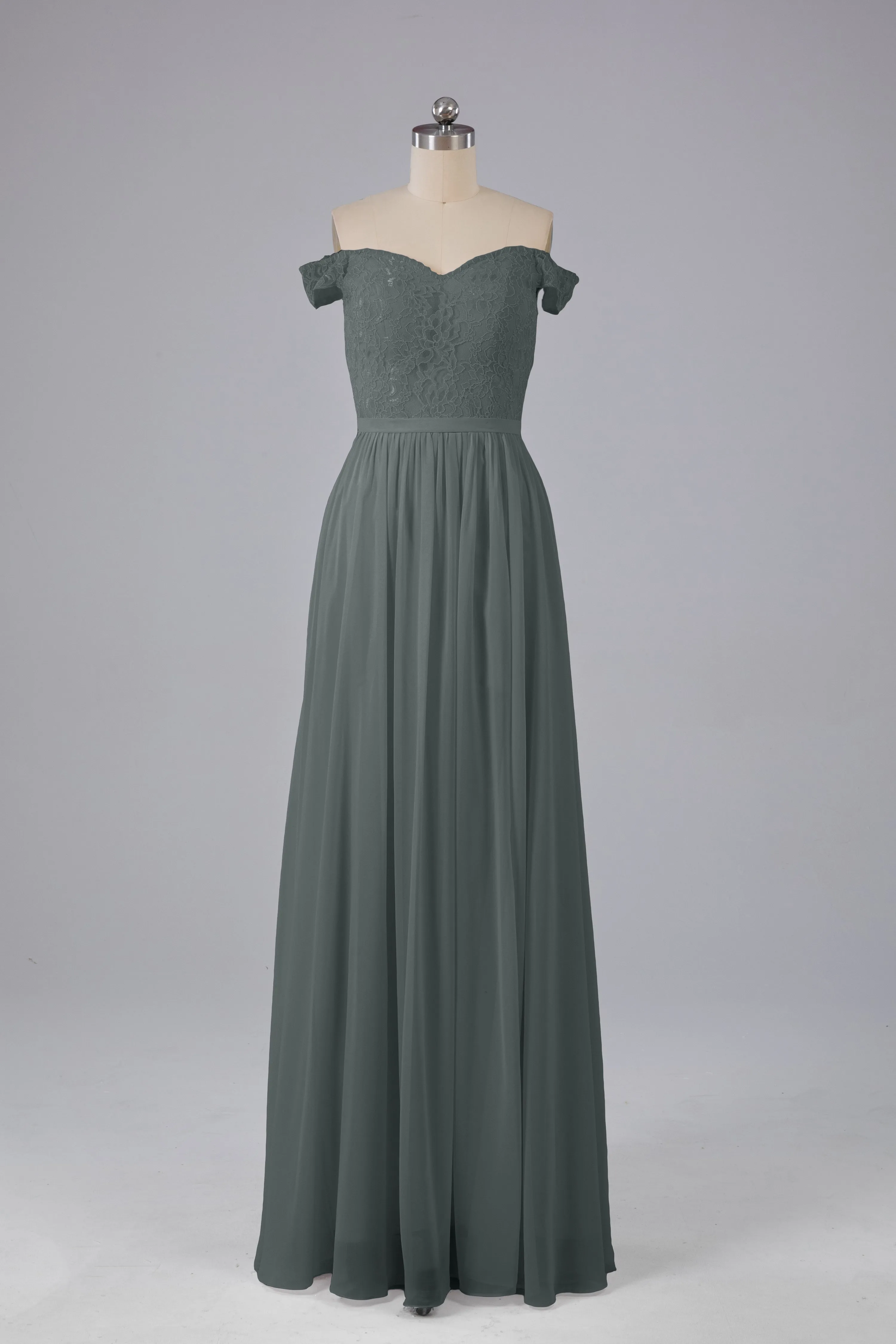 Off The Shoulder Long Bridesmaid Dresses
