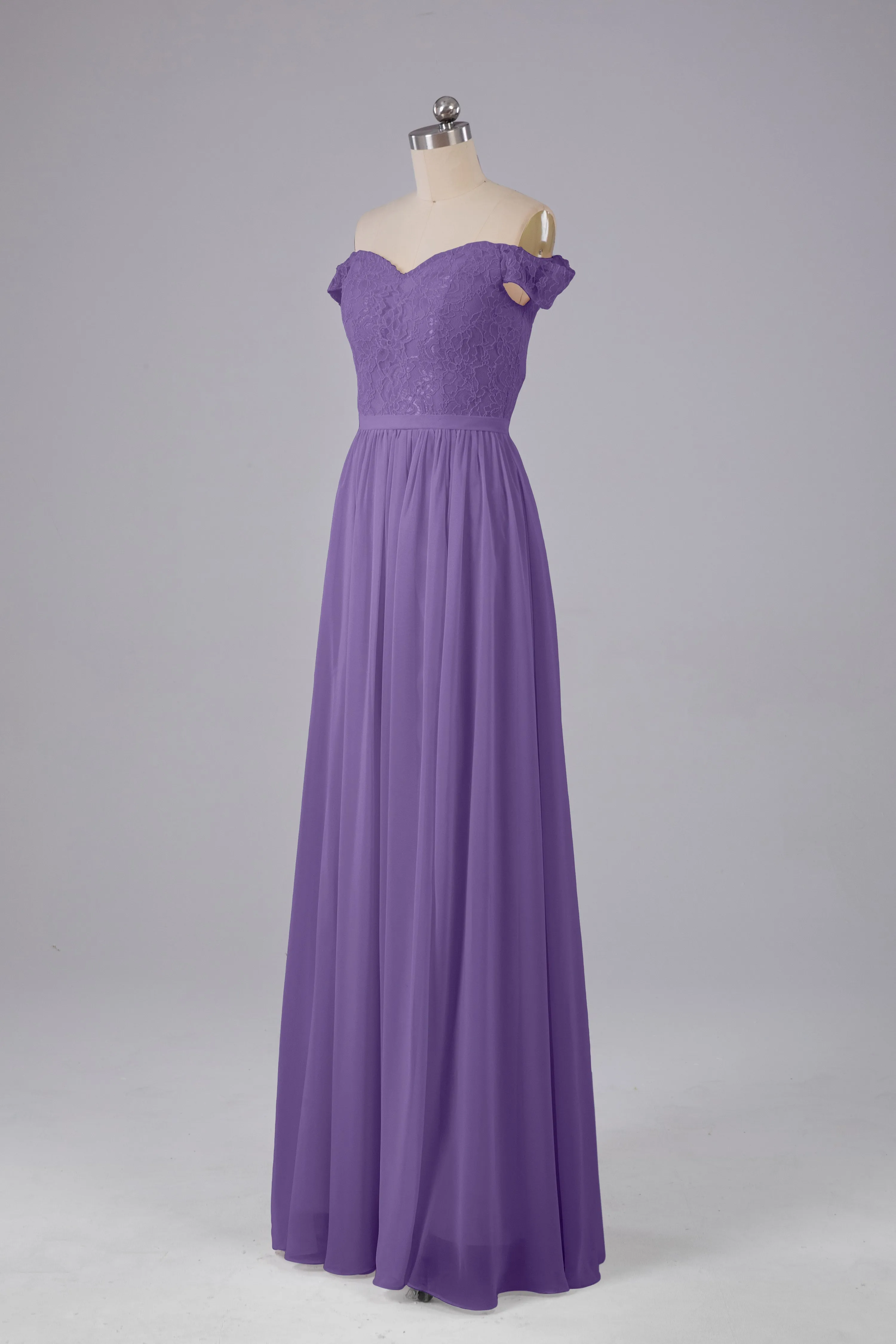 Off The Shoulder Long Bridesmaid Dresses
