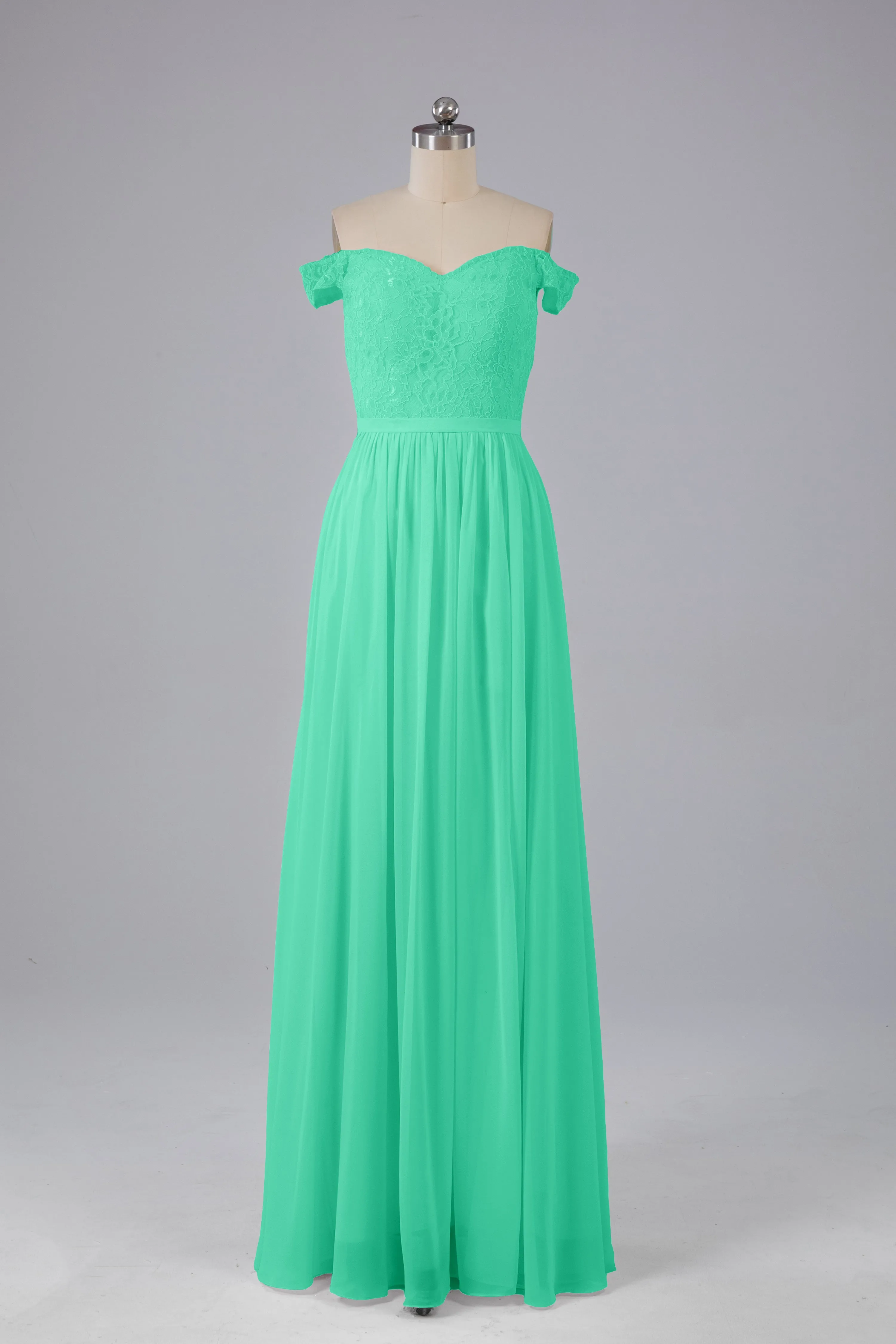 Off The Shoulder Long Bridesmaid Dresses
