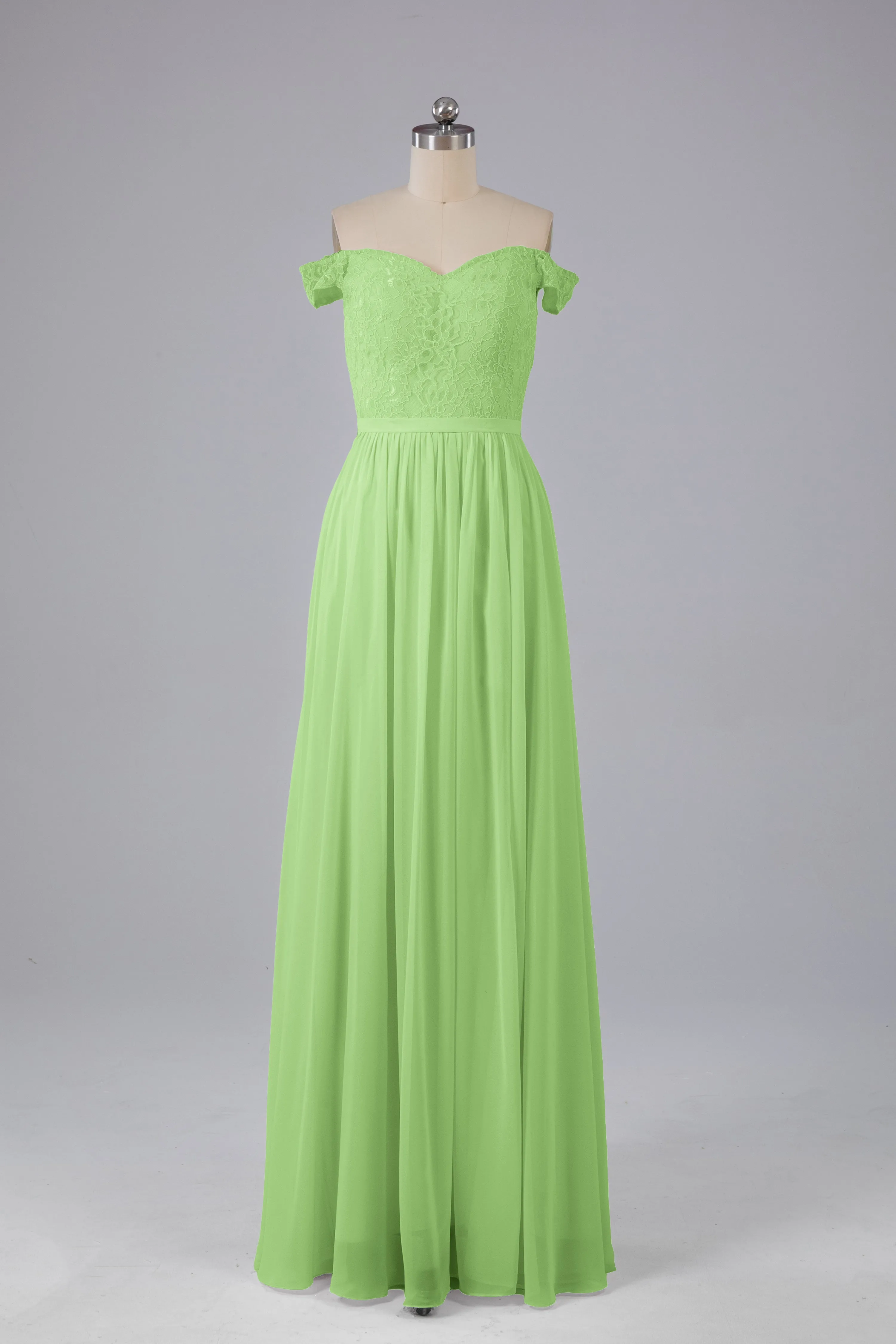 Off The Shoulder Long Bridesmaid Dresses