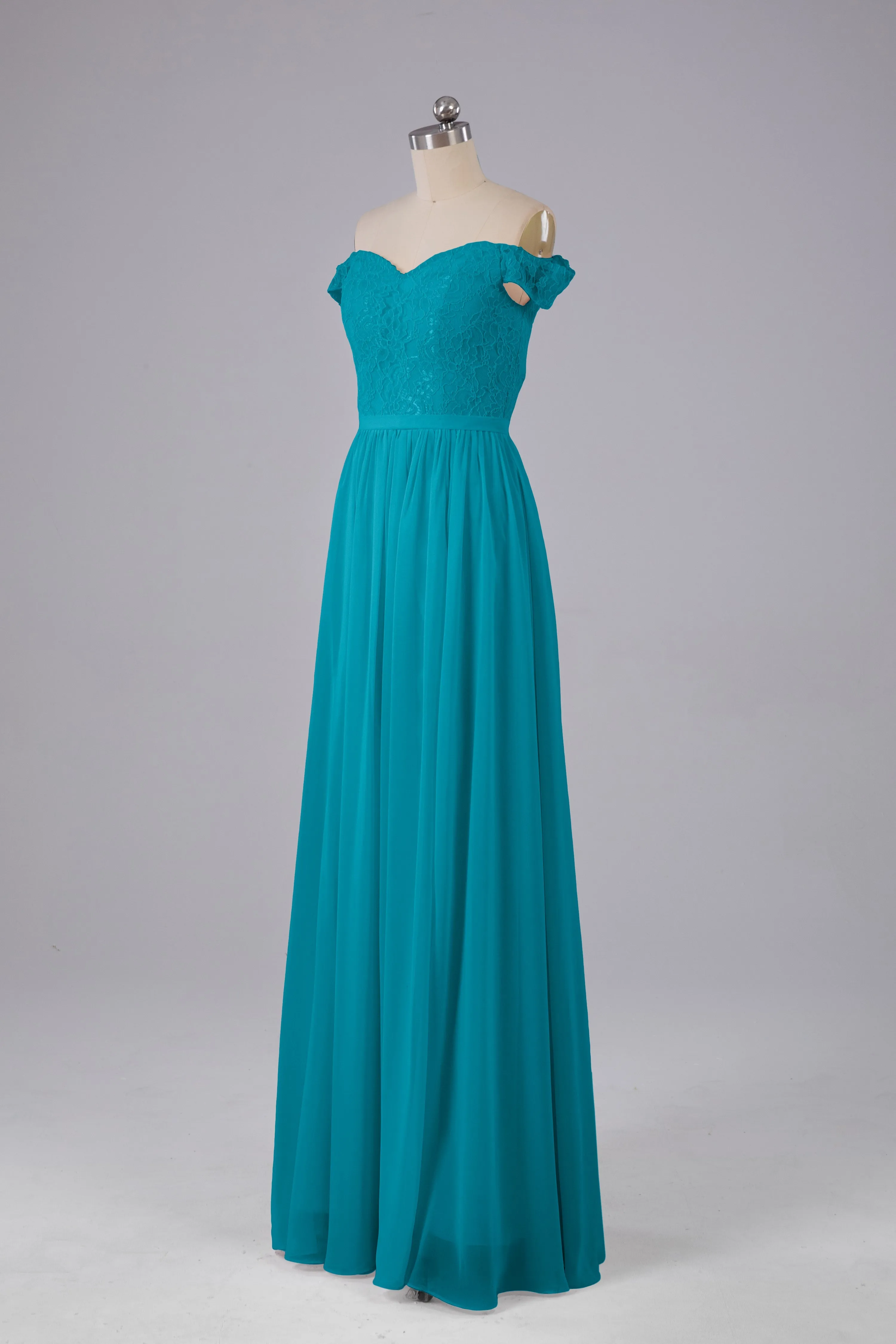 Off The Shoulder Long Bridesmaid Dresses