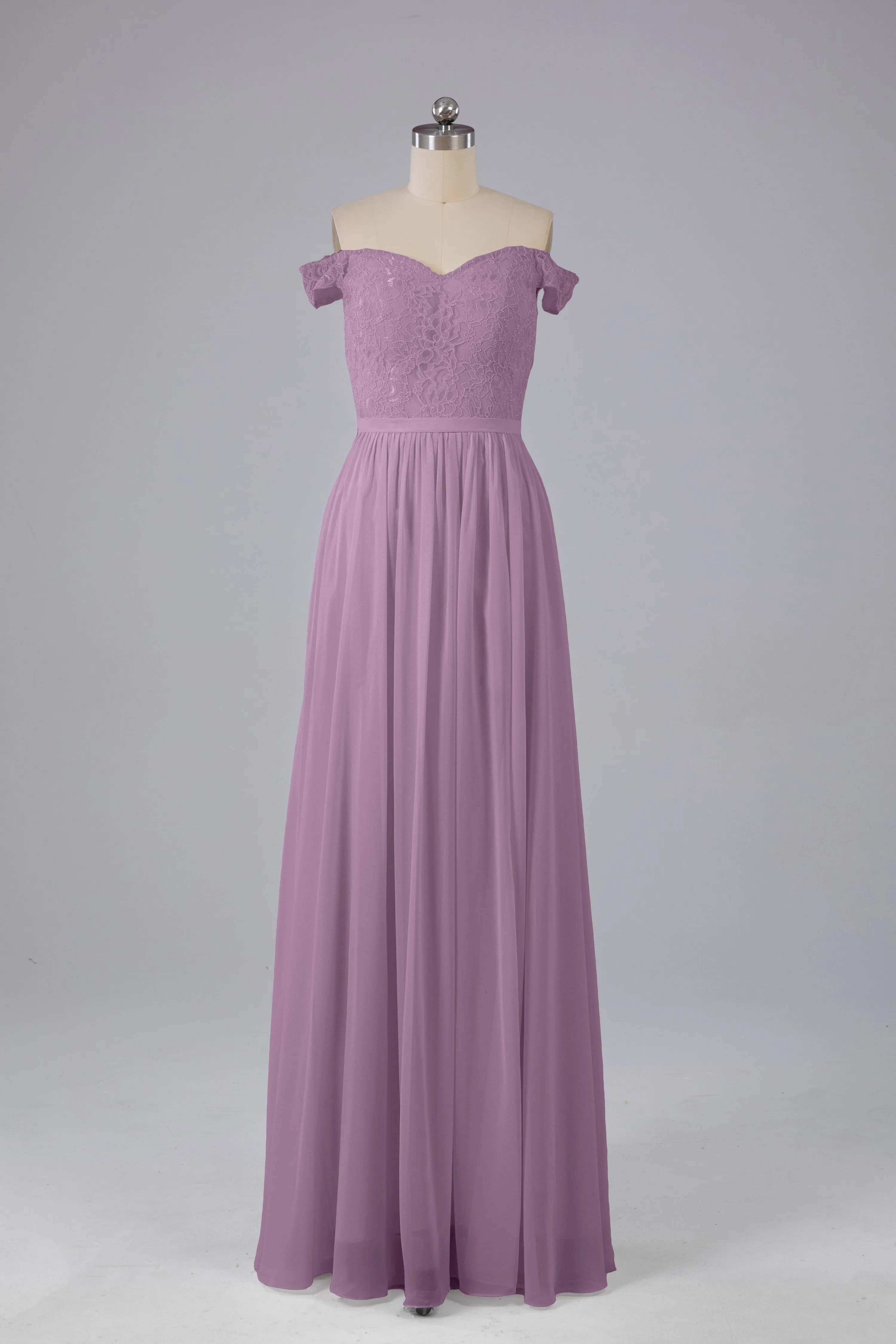 Off The Shoulder Long Bridesmaid Dresses