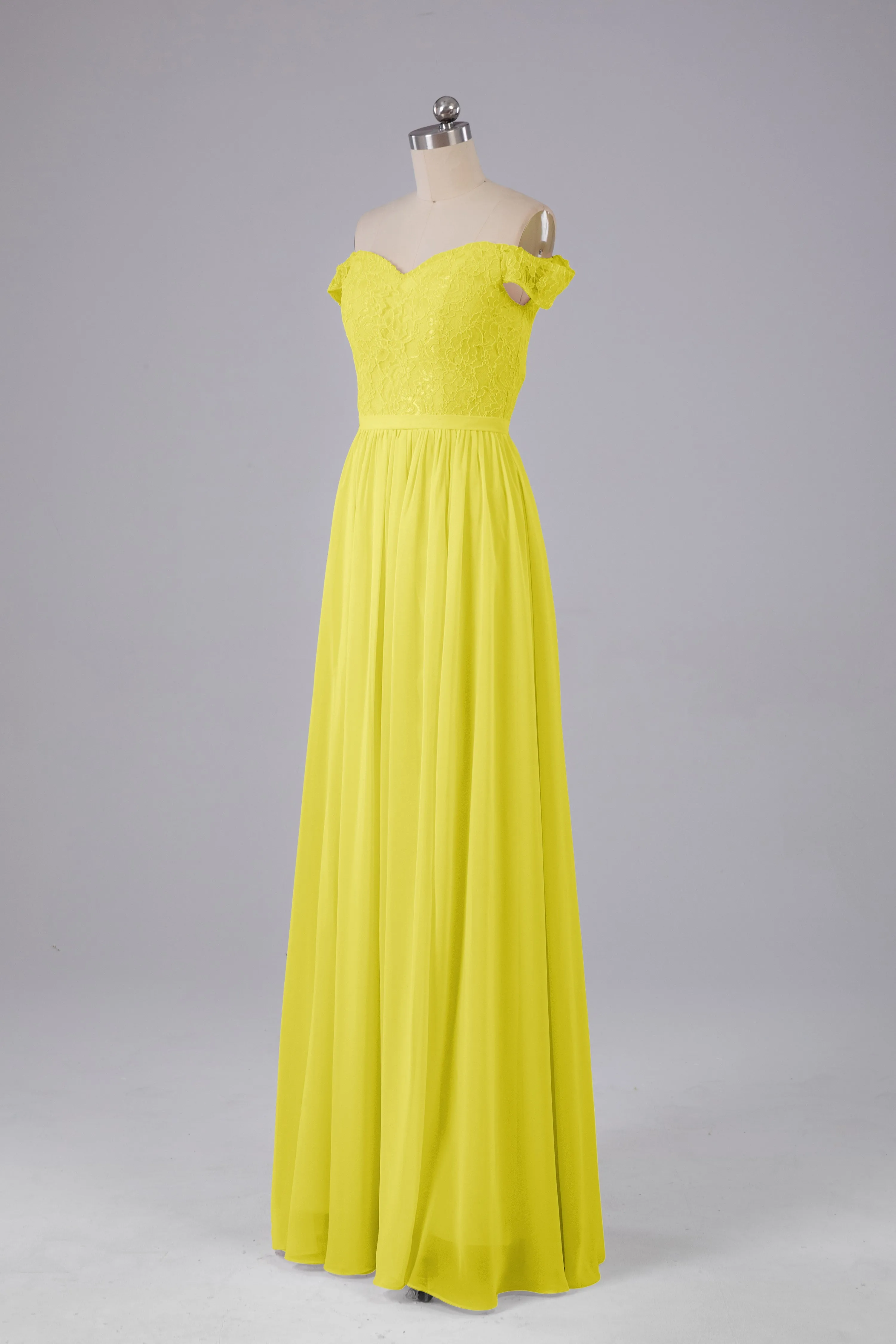 Off The Shoulder Long Bridesmaid Dresses
