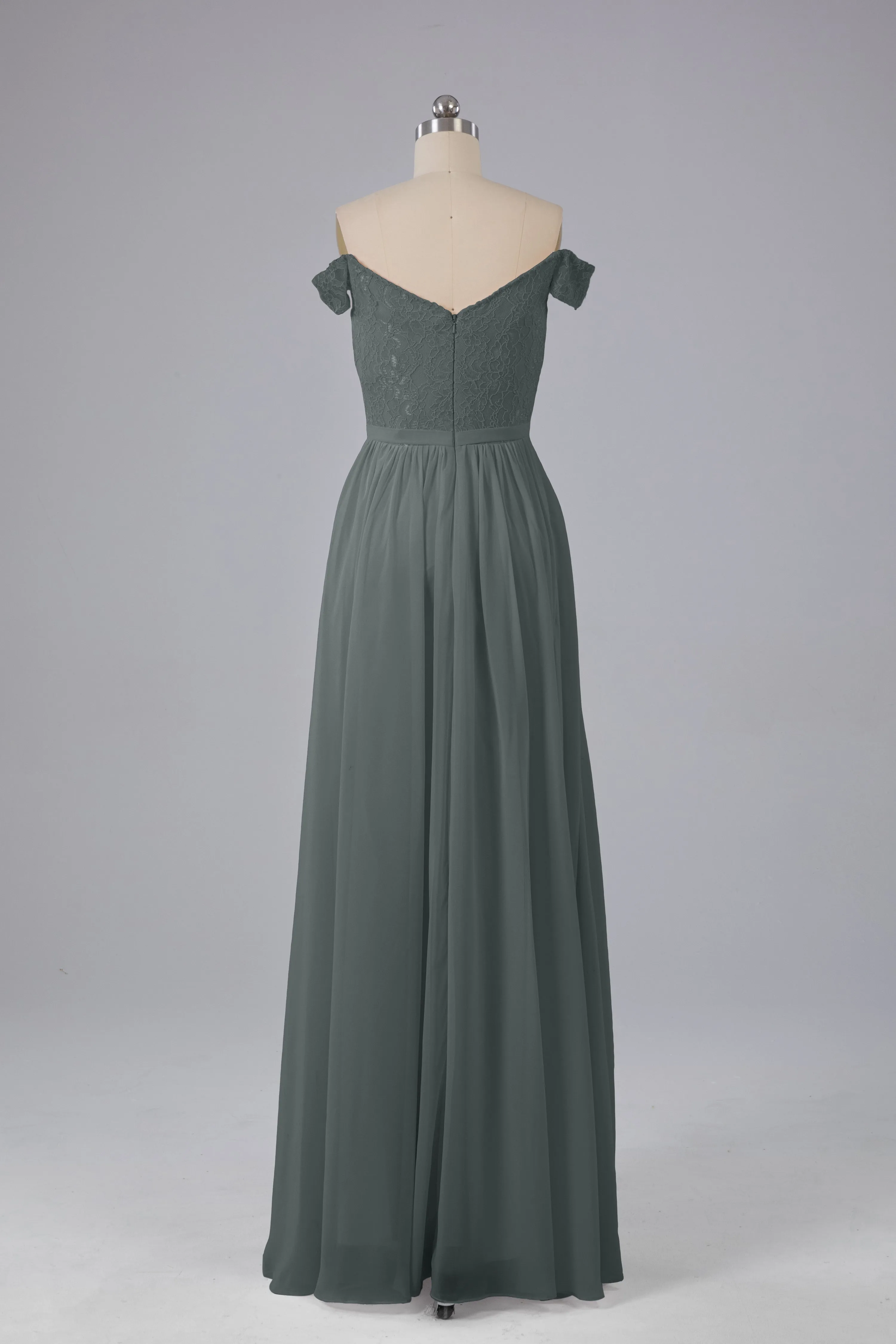 Off The Shoulder Long Bridesmaid Dresses