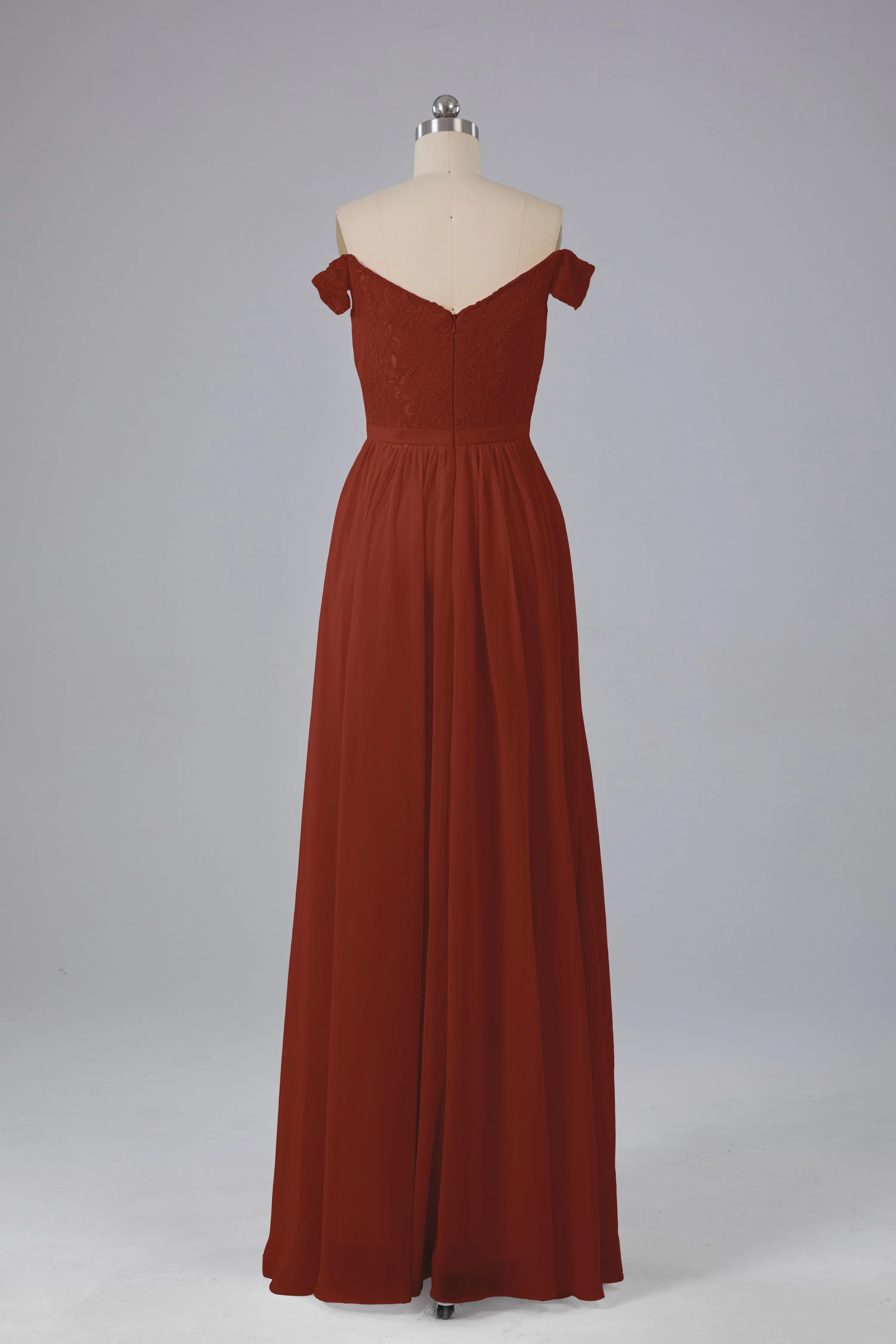 Off The Shoulder Long Bridesmaid Dresses