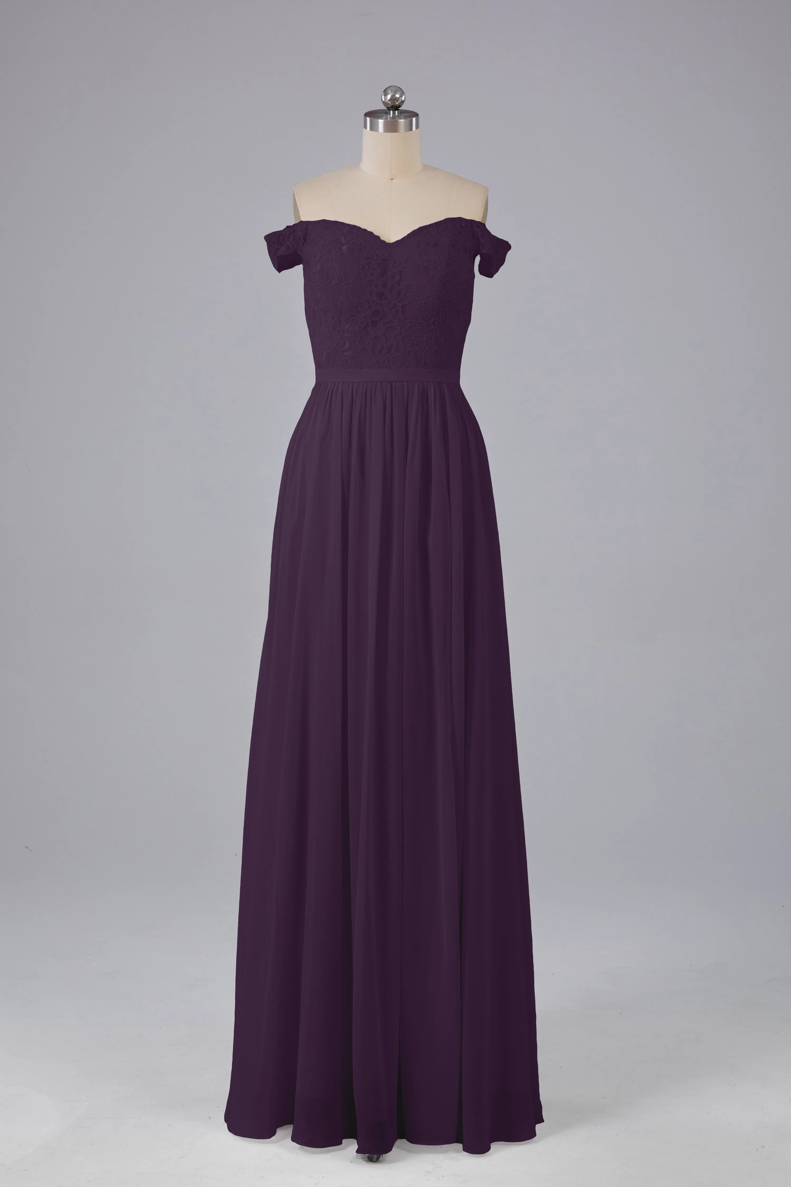 Off The Shoulder Long Bridesmaid Dresses